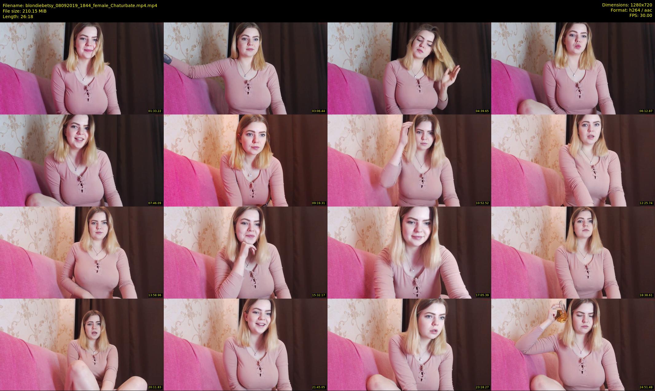 blondiebetsy — 27 minute Chaturbate female cam show recording, 720p, Sep 8, 2019