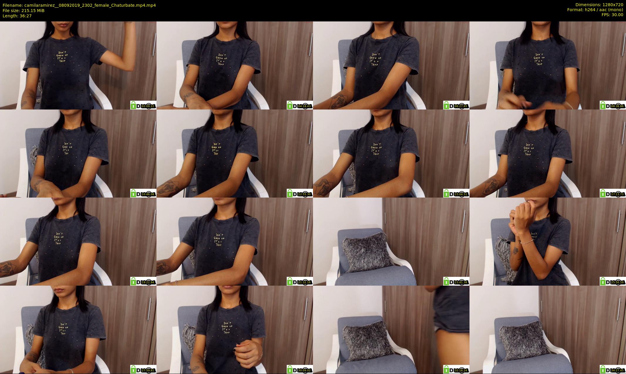 camilaramirez_ — 37 minute Chaturbate female cam show recording, 720p, Sep 8, 2019