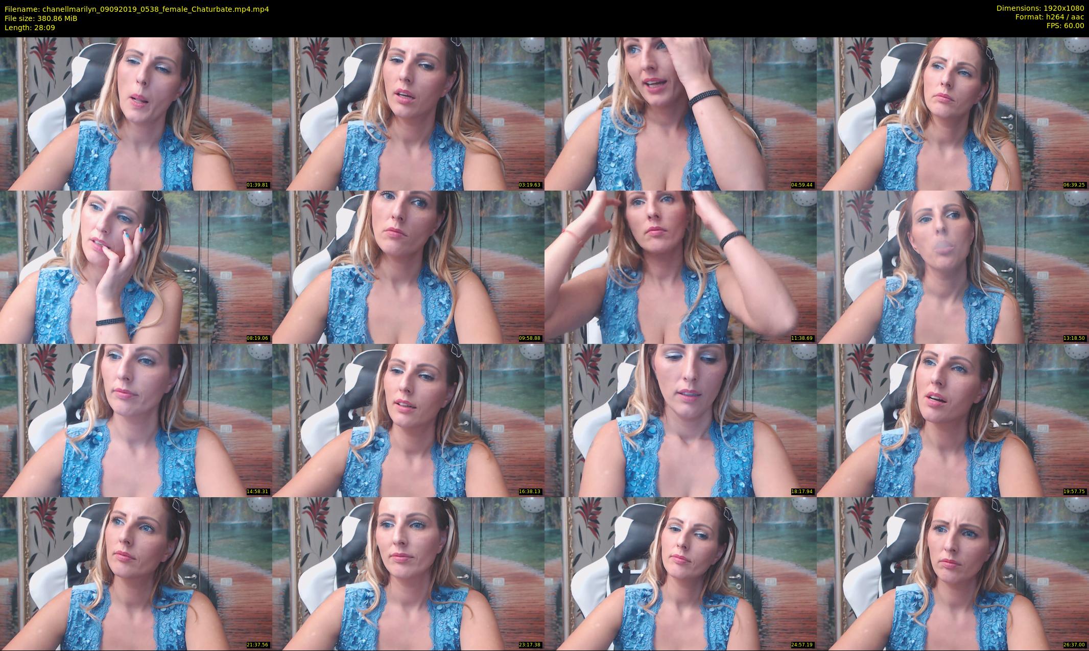 chanellmarilyn — 29 minute Chaturbate female cam show recording, 1080p, Sep 9, 2019
