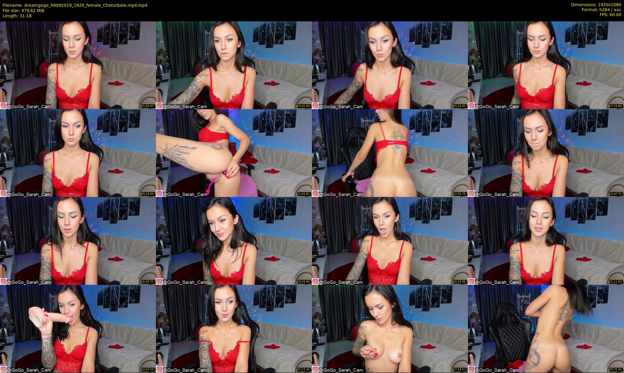 dreamgogo — 32 minute Chaturbate female cam show recording, 1080p, Sep 8, 2019