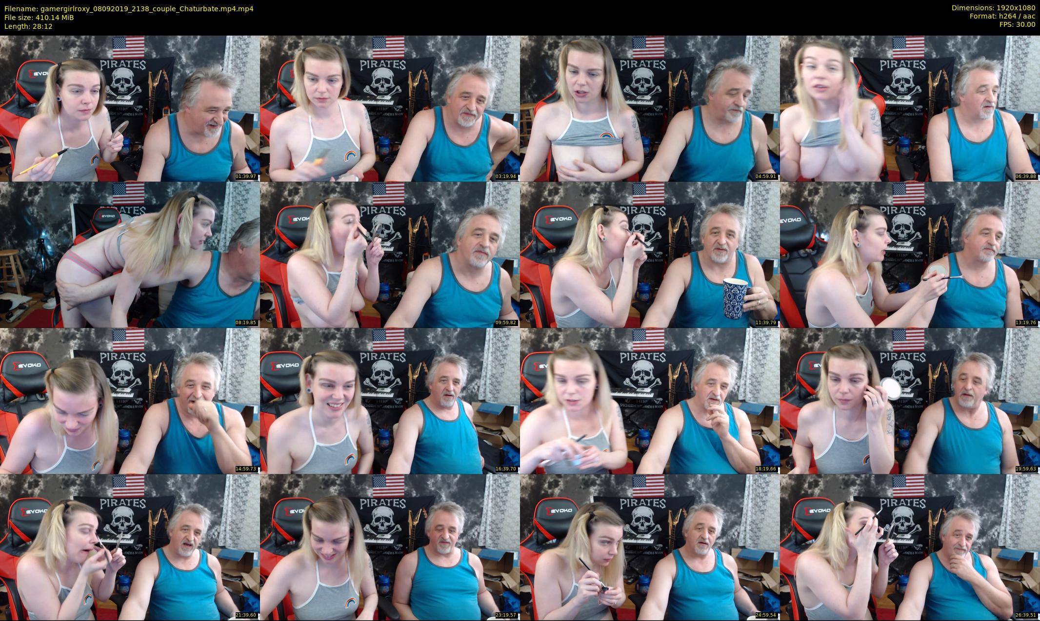 gamergirlroxy — 29 minute Chaturbate couple cam show recording, 1080p, Sep 8, 2019