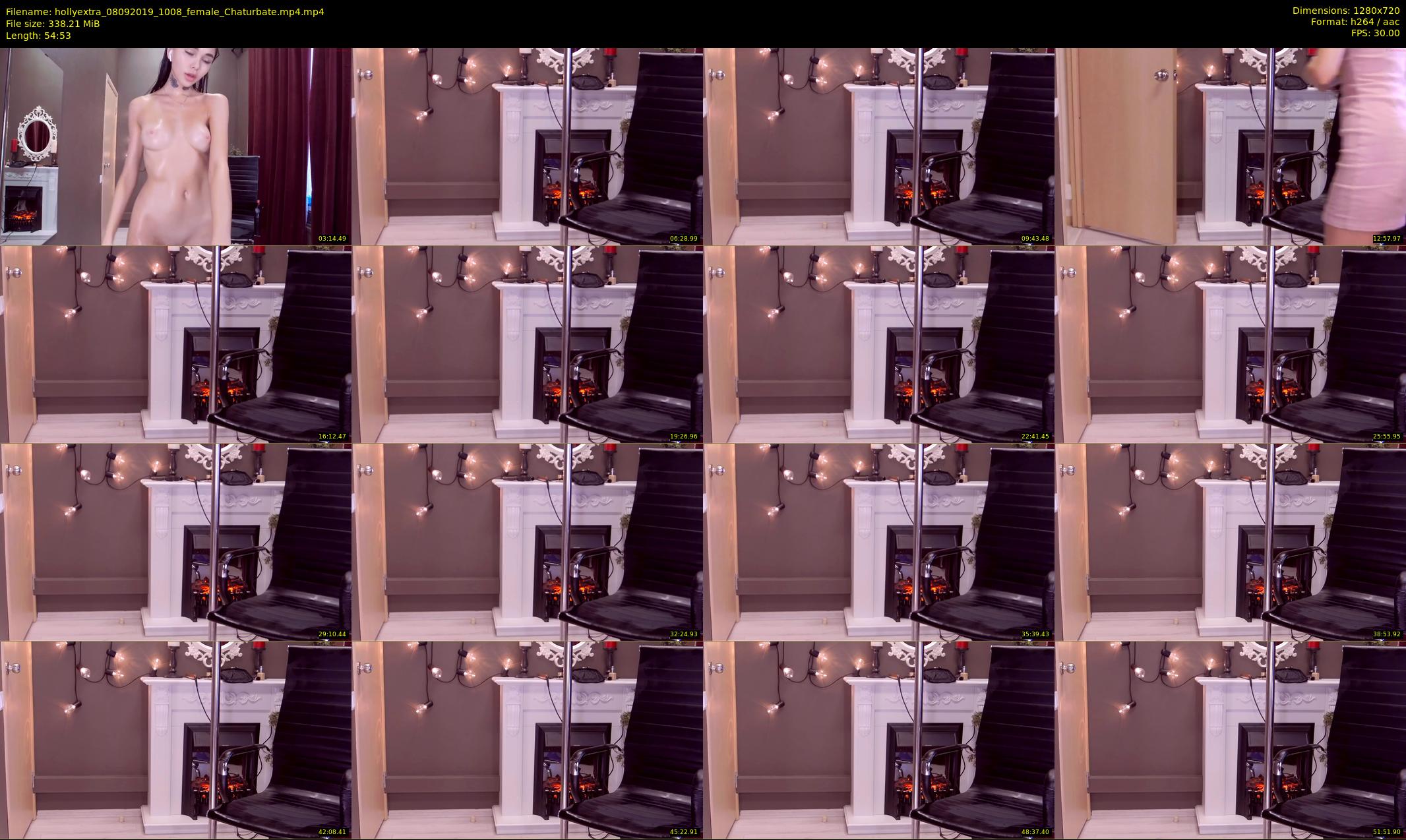 hollyextra — 55 minute Chaturbate female cam show recording, 720p, Sep 8, 2019