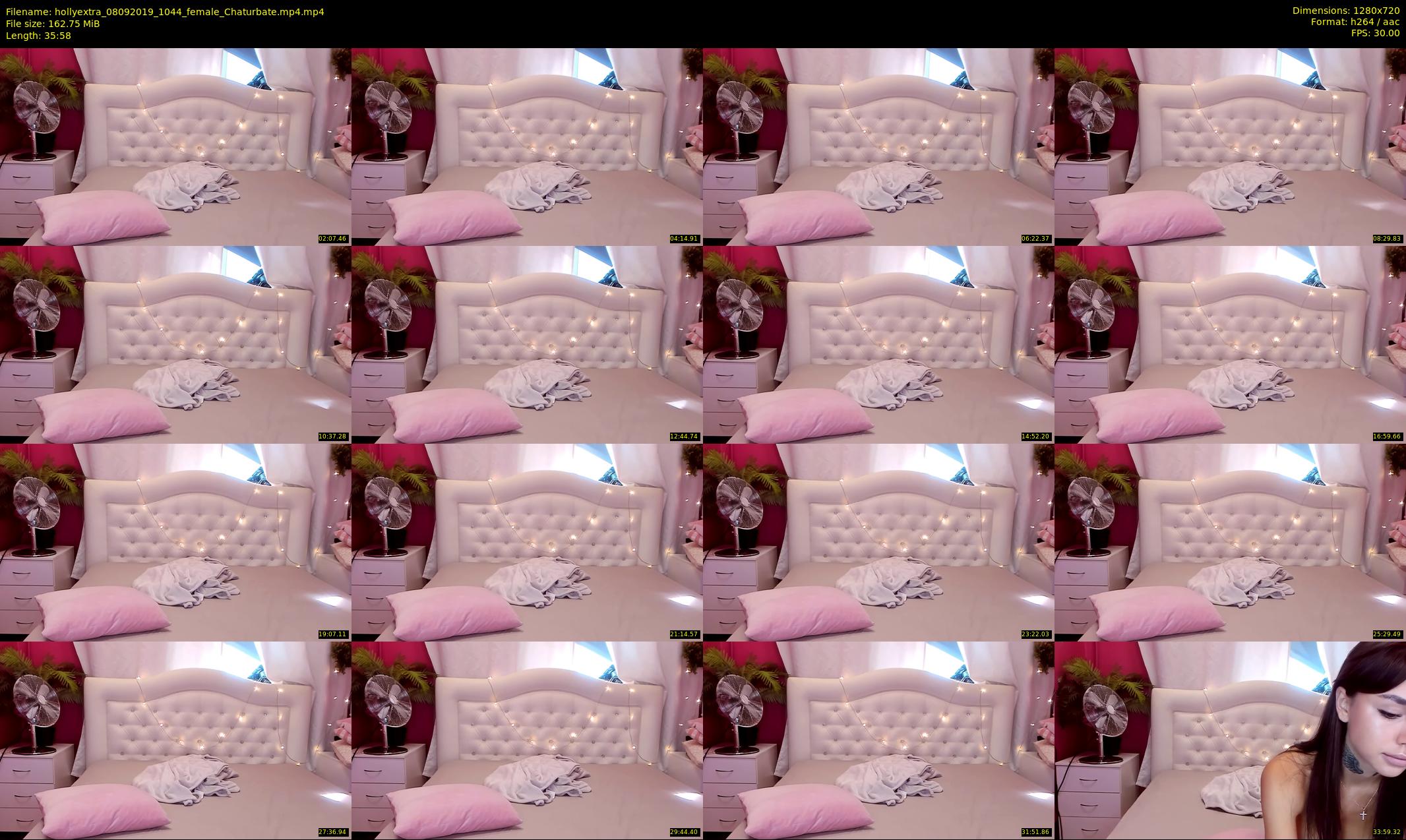 hollyextra — 36 minute Chaturbate female cam show recording, 720p, Sep 8, 2019