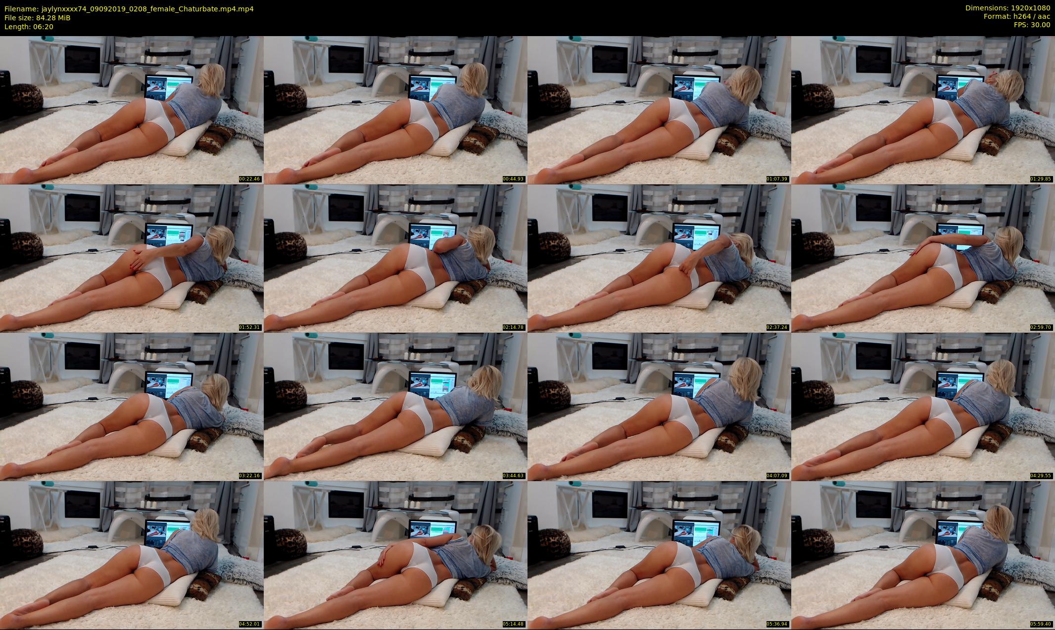jaylynxxxx74 — 7 minute Chaturbate female cam show recording, 1080p, Sep 9, 2019