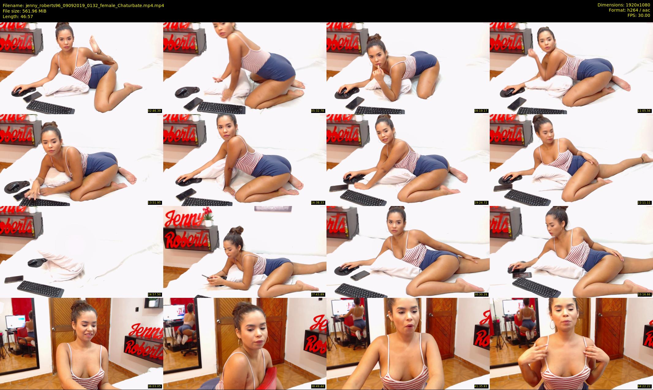 jenny_roberts96 — 47 minute Chaturbate female cam show recording, 1080p, Sep 9, 2019