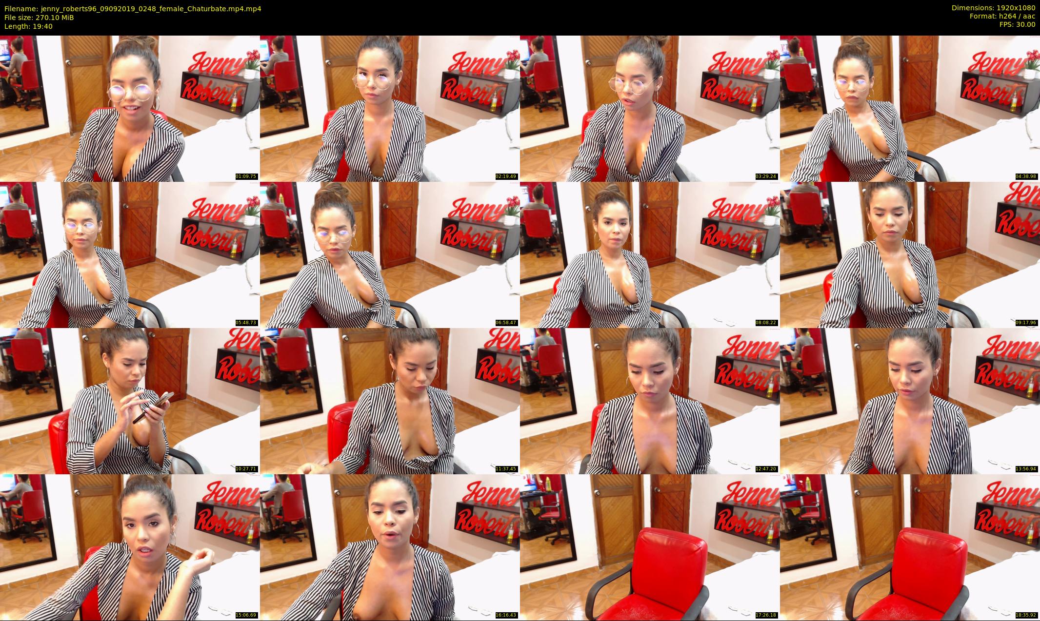 jenny_roberts96 — 20 minute Chaturbate female cam show recording, 1080p, Sep 9, 2019