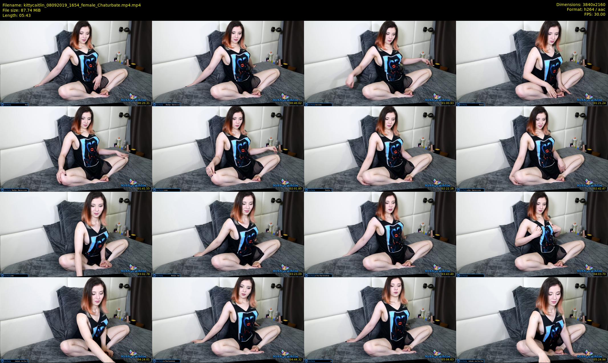 kittycaitlin — 6 minute Chaturbate female cam show recording, 4K, Sep 8, 2019