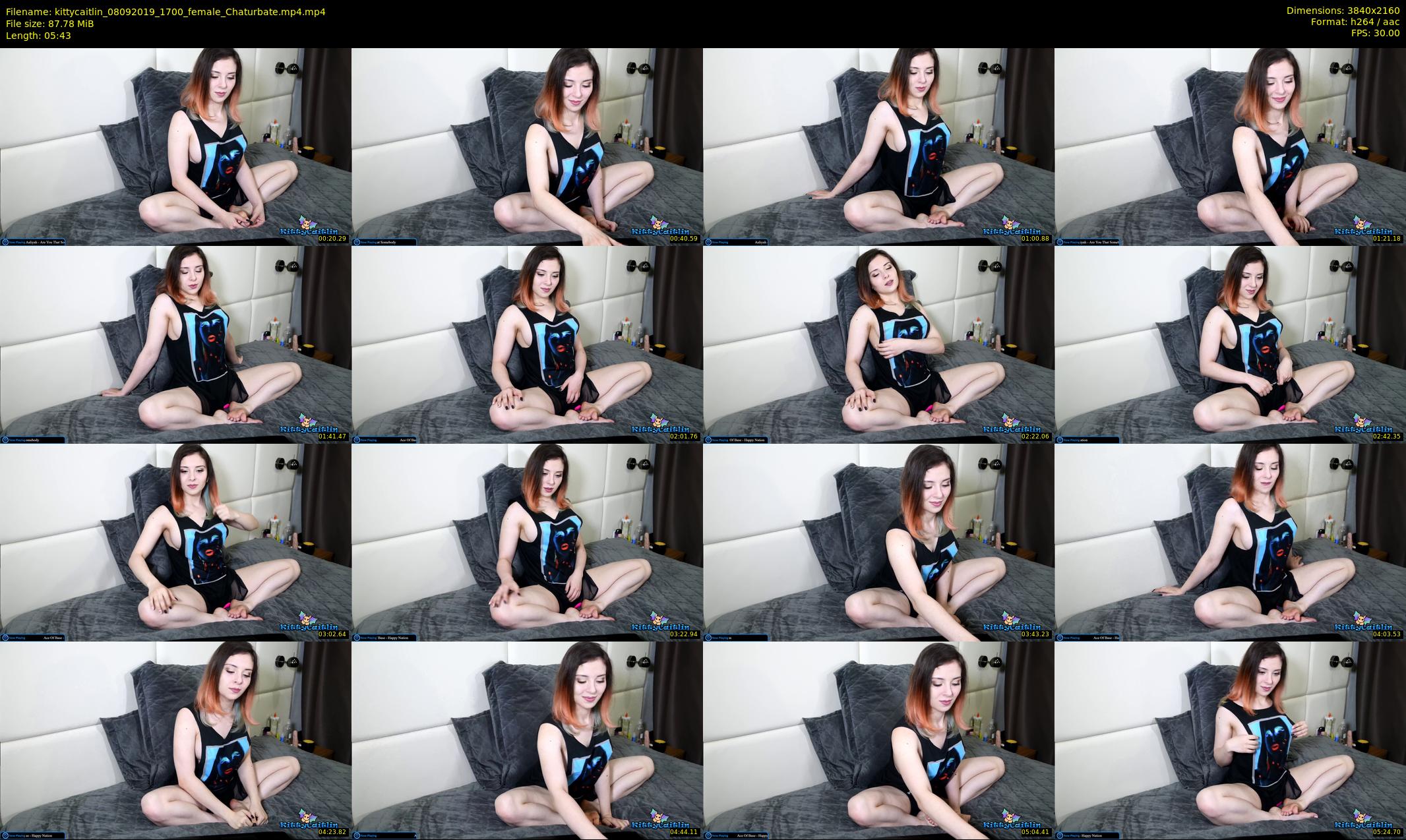 kittycaitlin — 6 minute Chaturbate female cam show recording, 4K, Sep 8, 2019