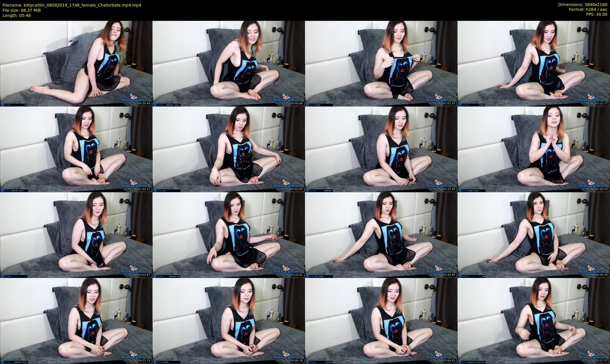 kittycaitlin — 6 minute Chaturbate female cam show recording, 4K, Sep 8, 2019