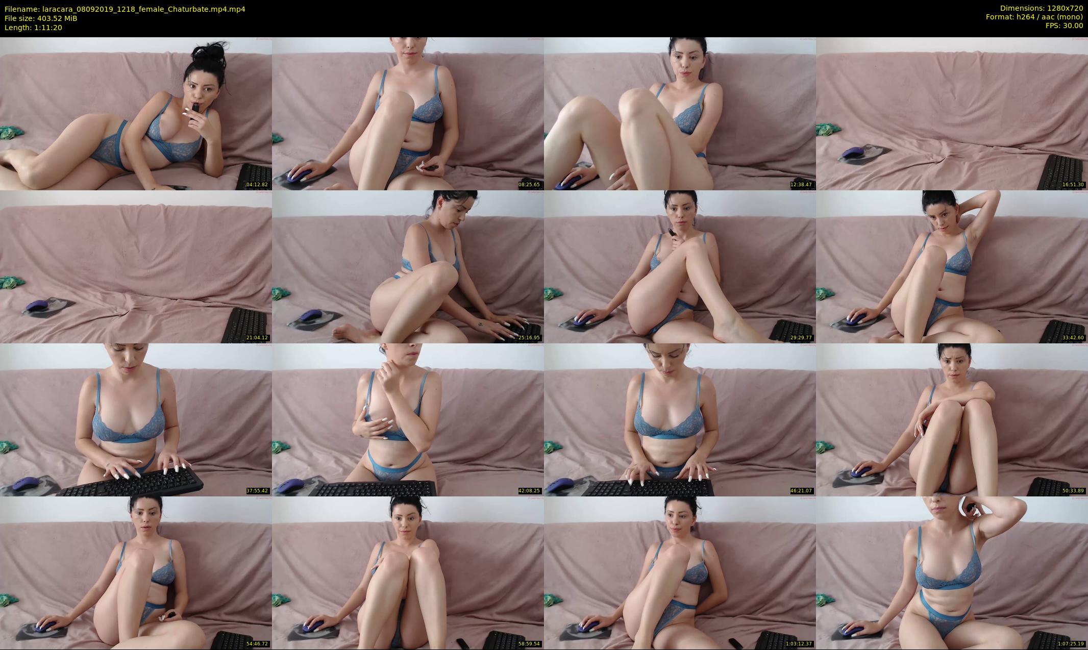laracara — 72 minute Chaturbate female cam show recording, 720p, Sep 8, 2019