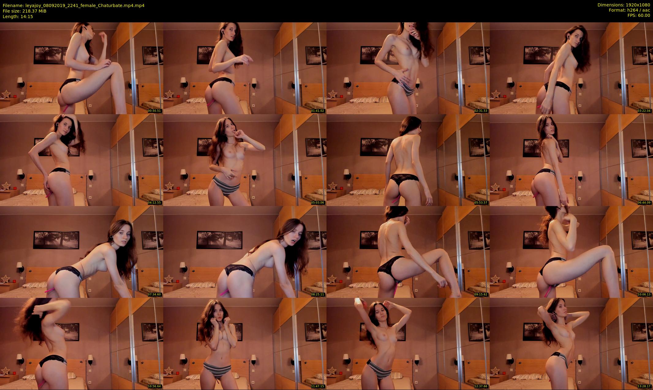 leyajoy — 15 minute Chaturbate female cam show recording, 1080p, Sep 8, 2019