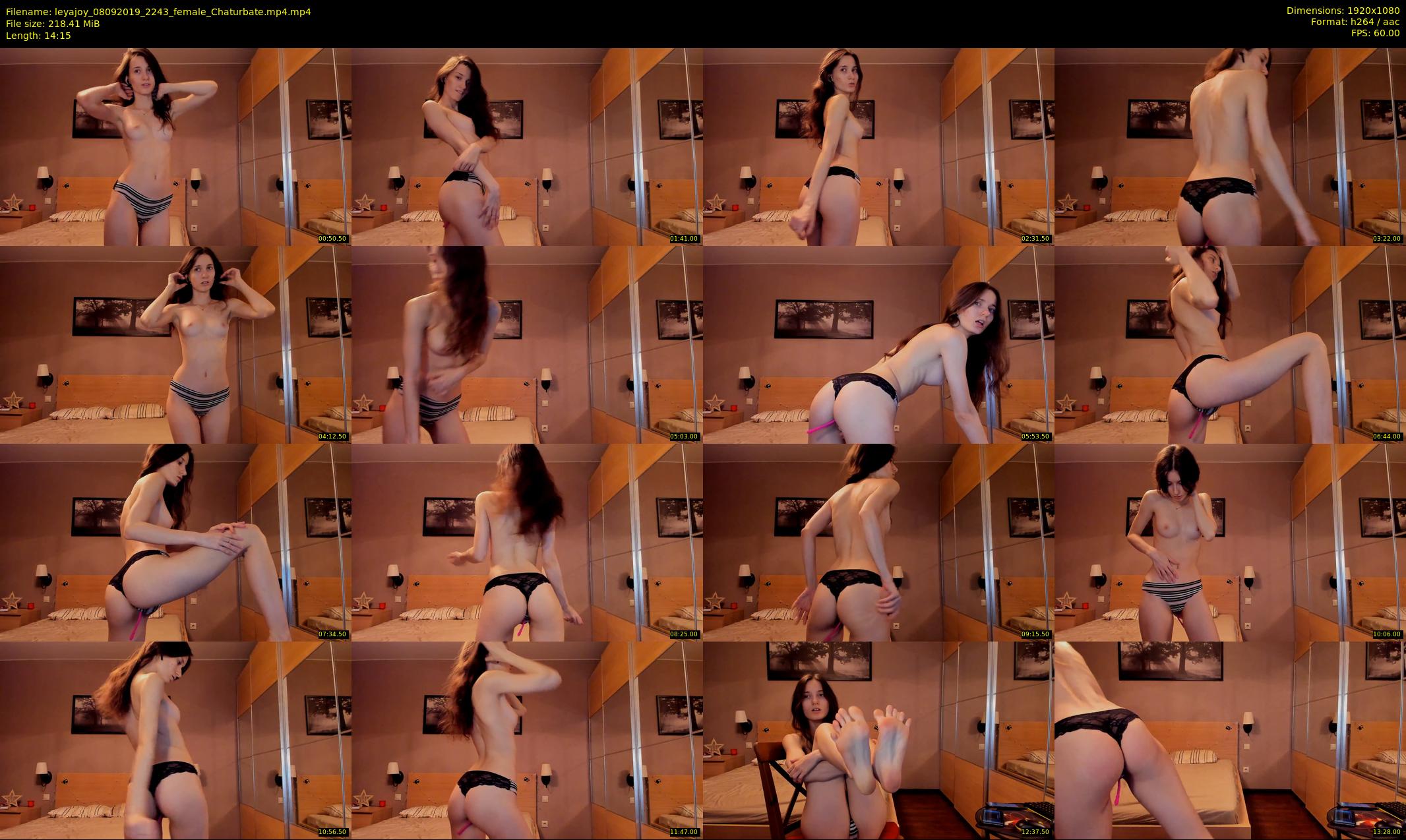 leyajoy — 15 minute Chaturbate female cam show recording, 1080p, Sep 8, 2019