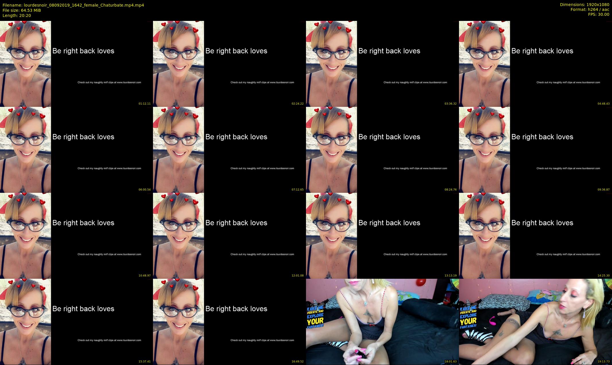 lourdesnoir — 21 minute Chaturbate female cam show recording, 1080p, Sep 8, 2019