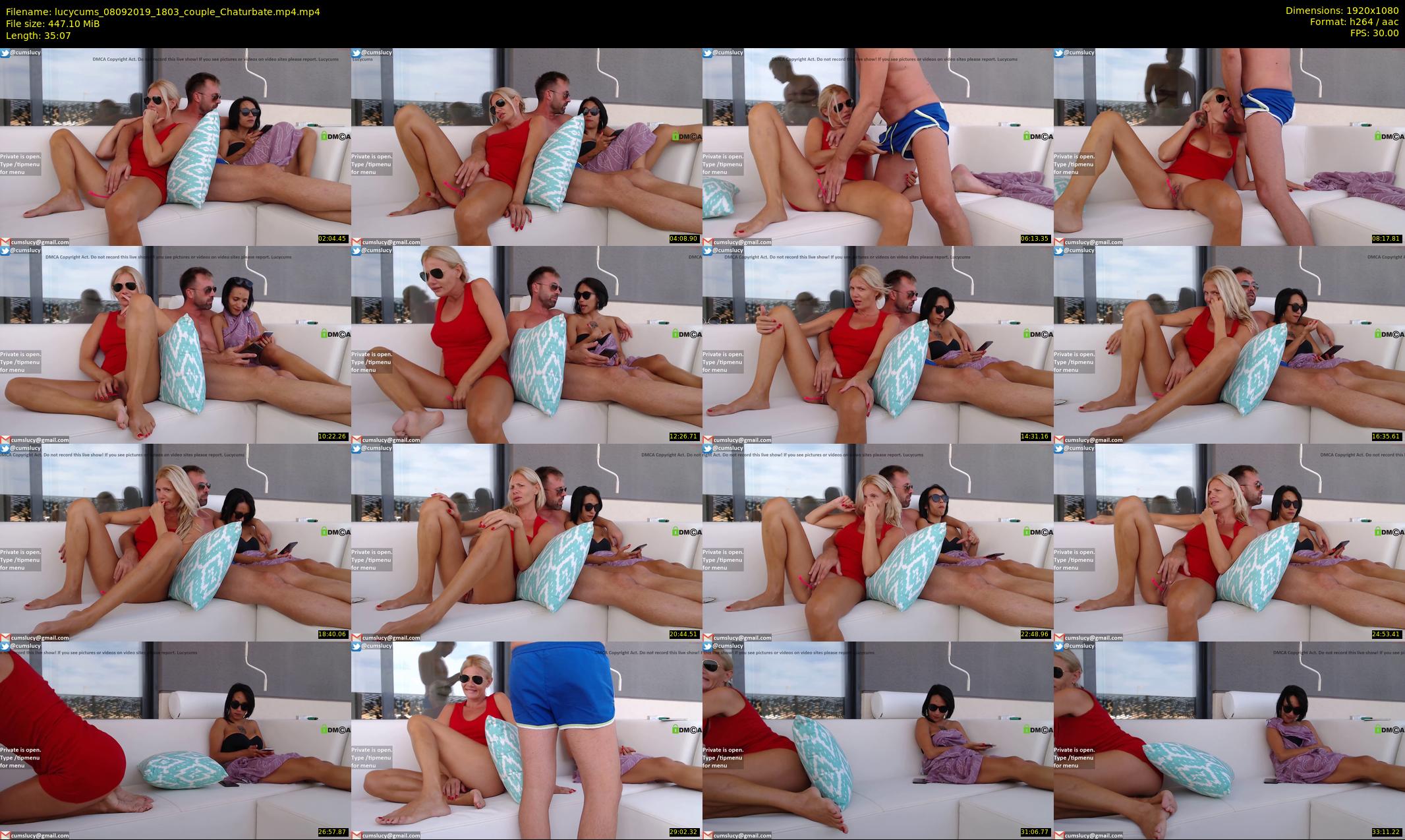 lucycums — 36 minute Chaturbate couple cam show recording, 1080p, Sep 8, 2019