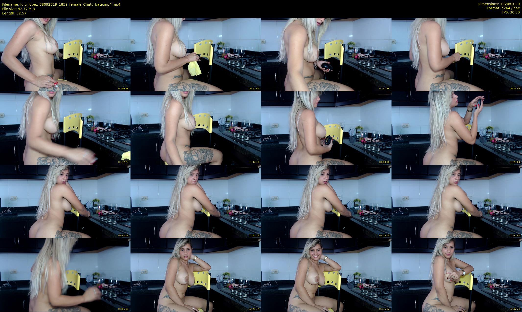 lulu_lopez — 3 minute Chaturbate female cam show recording, 1080p, Sep 8, 2019