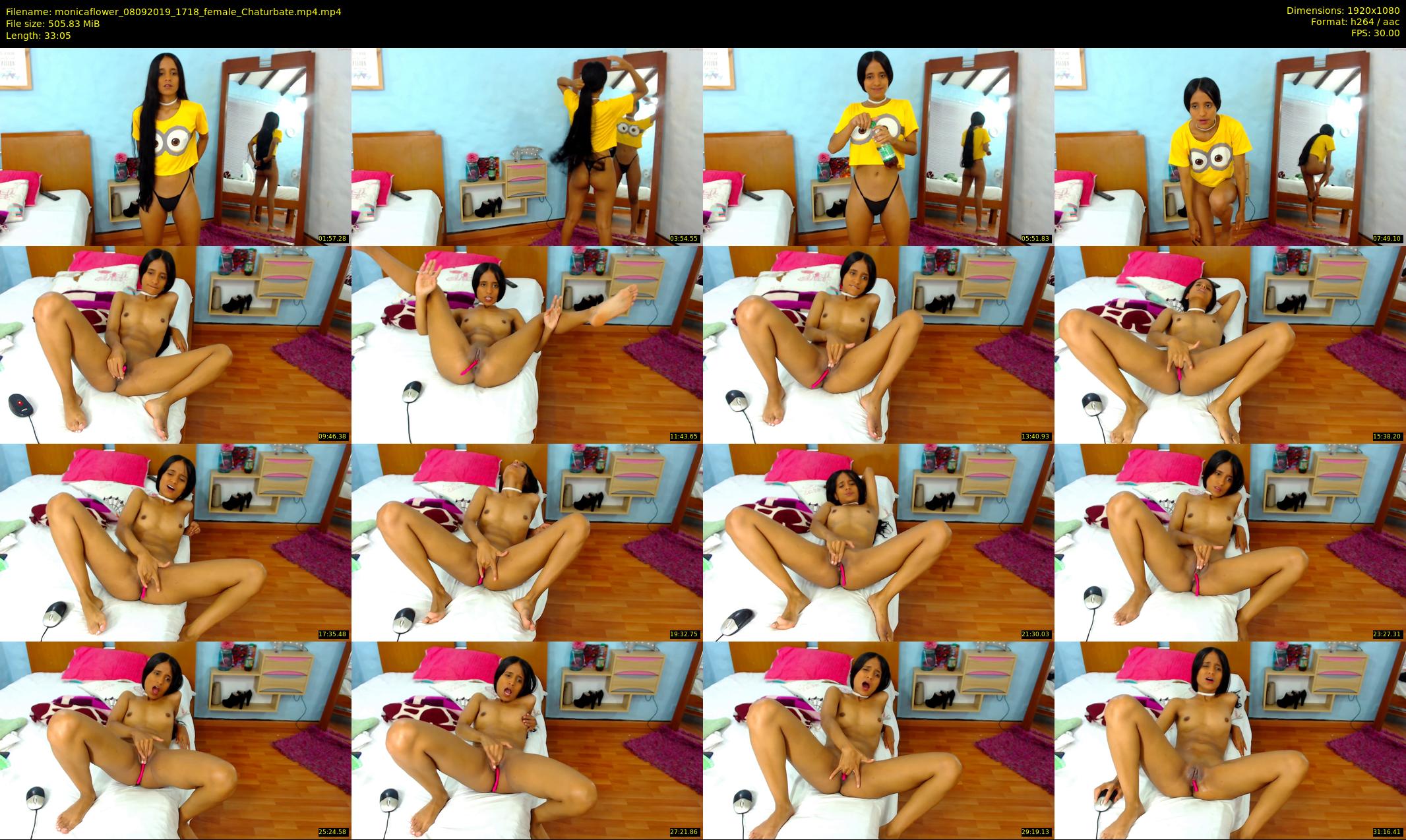 monicaflower — 34 minute Chaturbate female cam show recording, 1080p, Sep 8, 2019