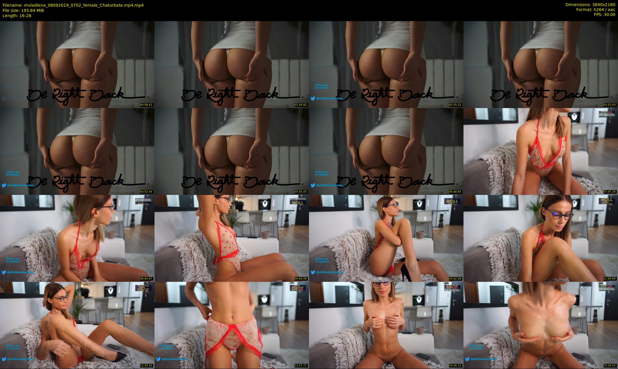 mvladlena — 17 minute Chaturbate female cam show recording, 4K, Sep 8, 2019