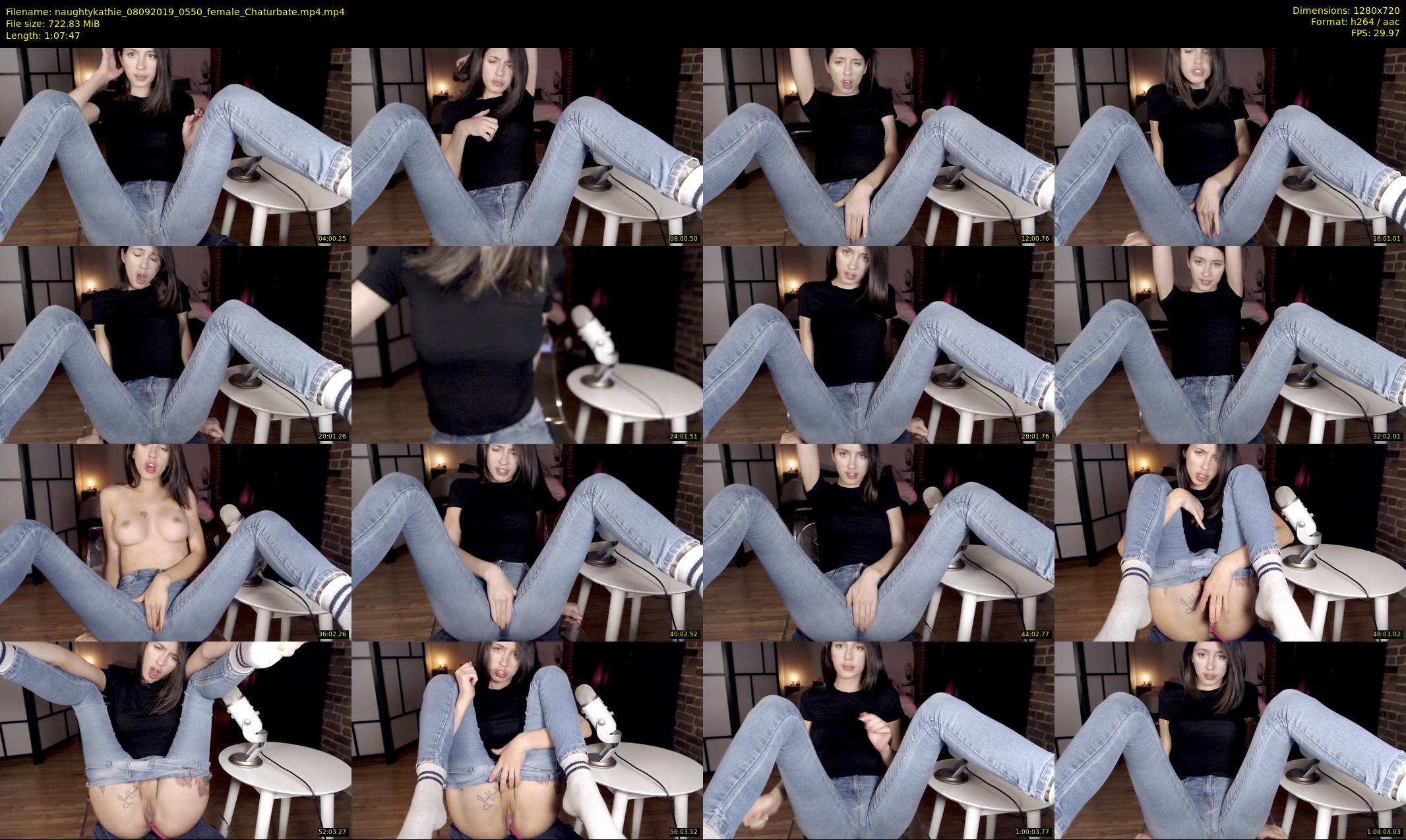 naughtykathie — 68 minute Chaturbate female cam show recording, 720p, Sep 8, 2019