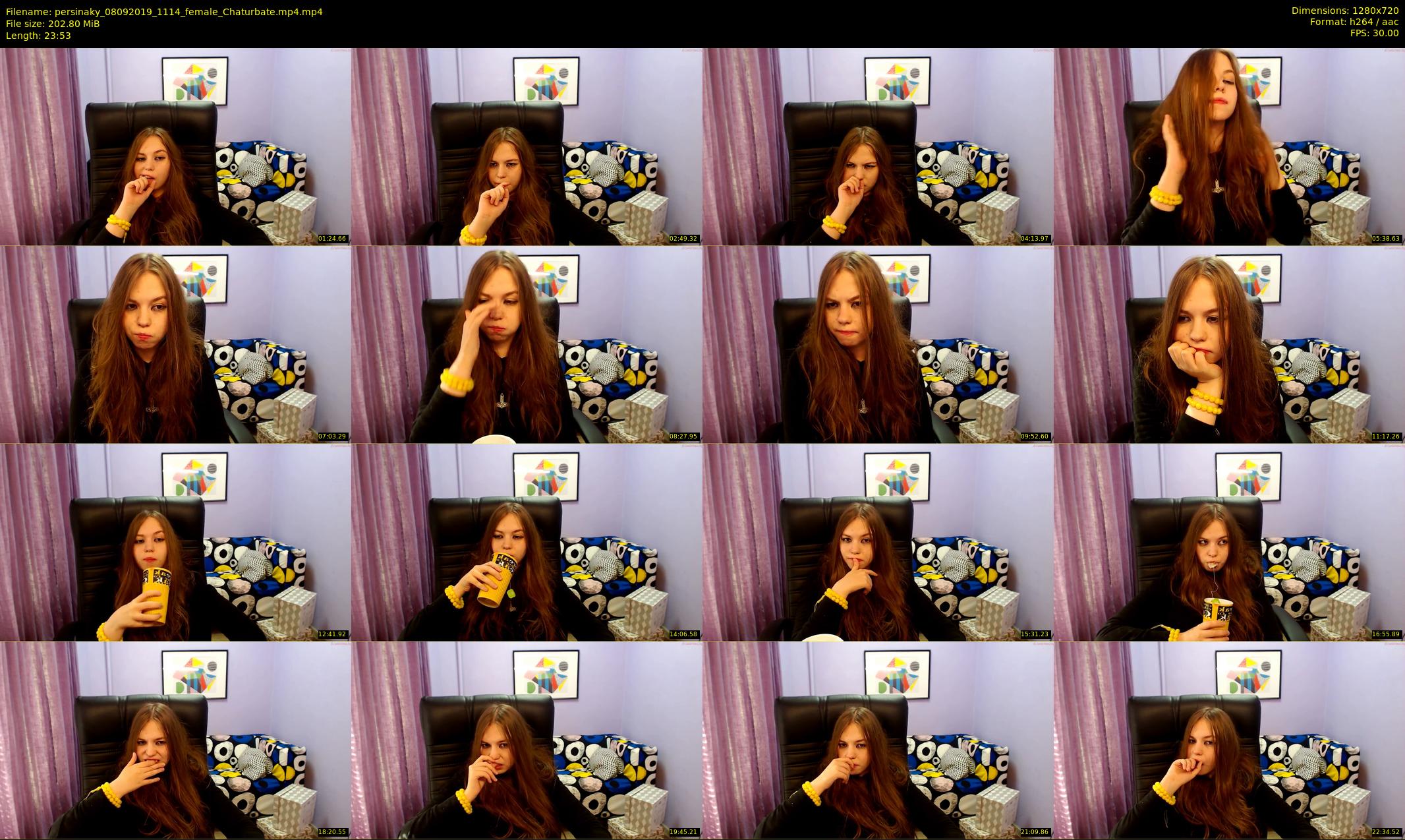 persinaky — 24 minute Chaturbate female cam show recording, 720p, Sep 8, 2019