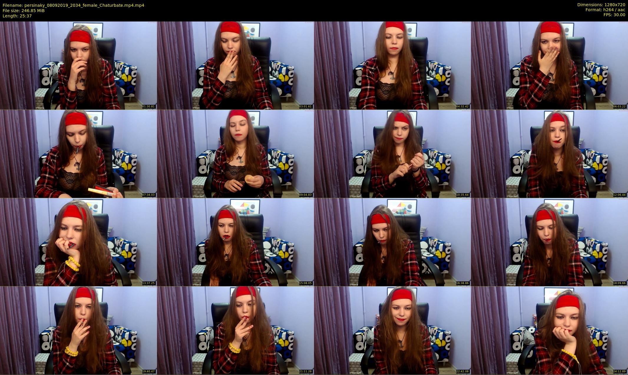 persinaky — 26 minute Chaturbate female cam show recording, 720p, Sep 8, 2019