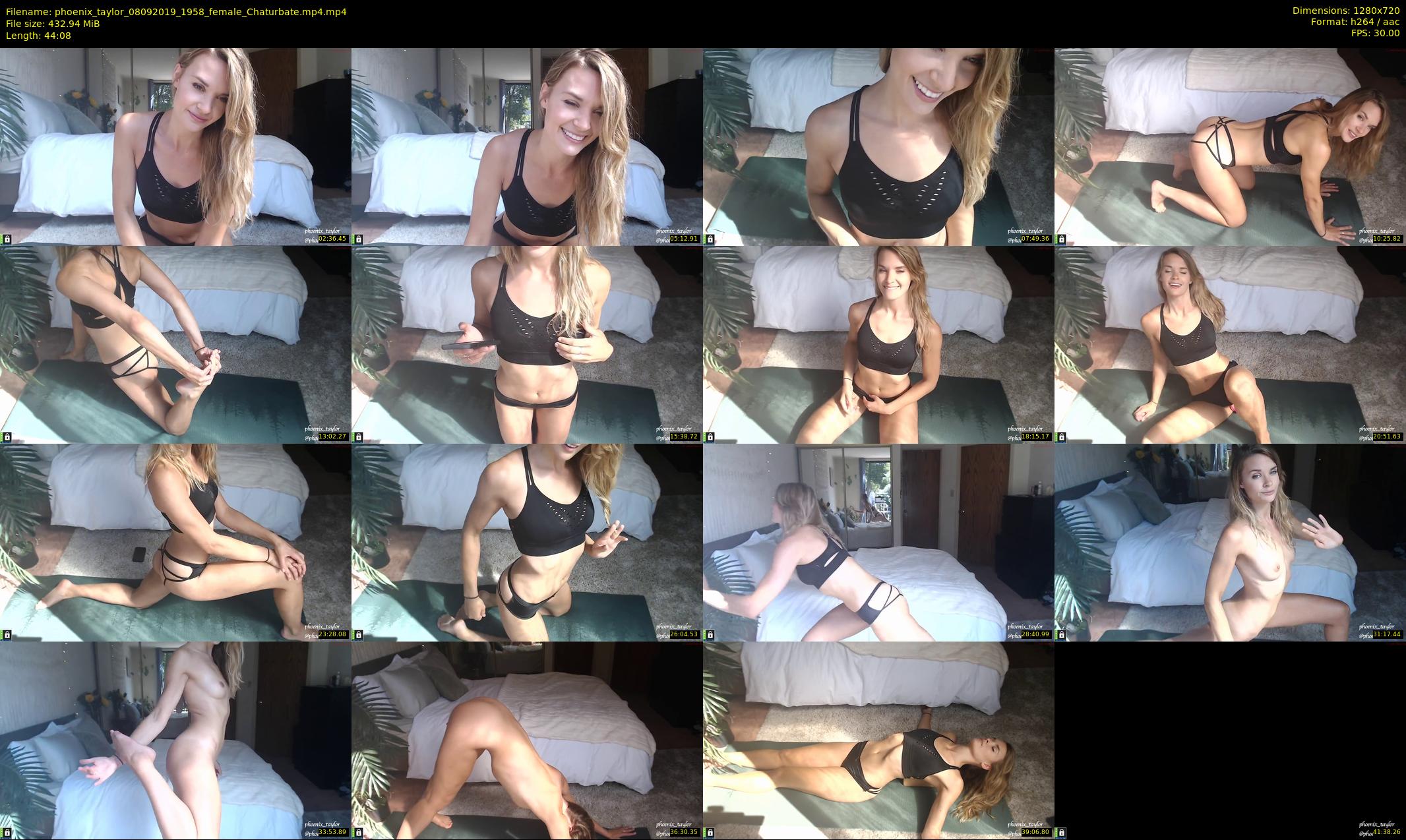 phoenix_taylor — 45 minute Chaturbate female cam show recording, 720p, Sep 8, 2019