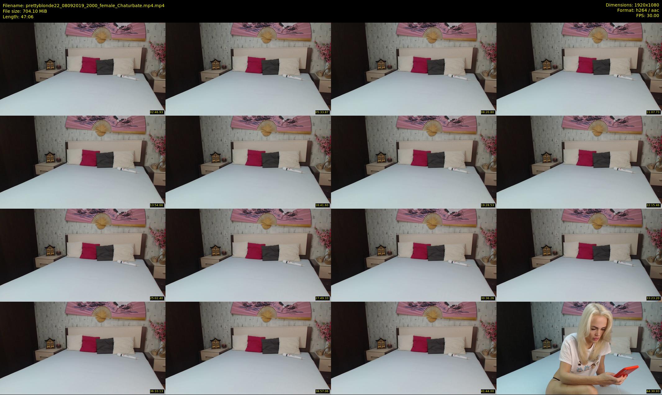prettyblonde22 — 48 minute Chaturbate female cam show recording, 1080p, Sep 8, 2019