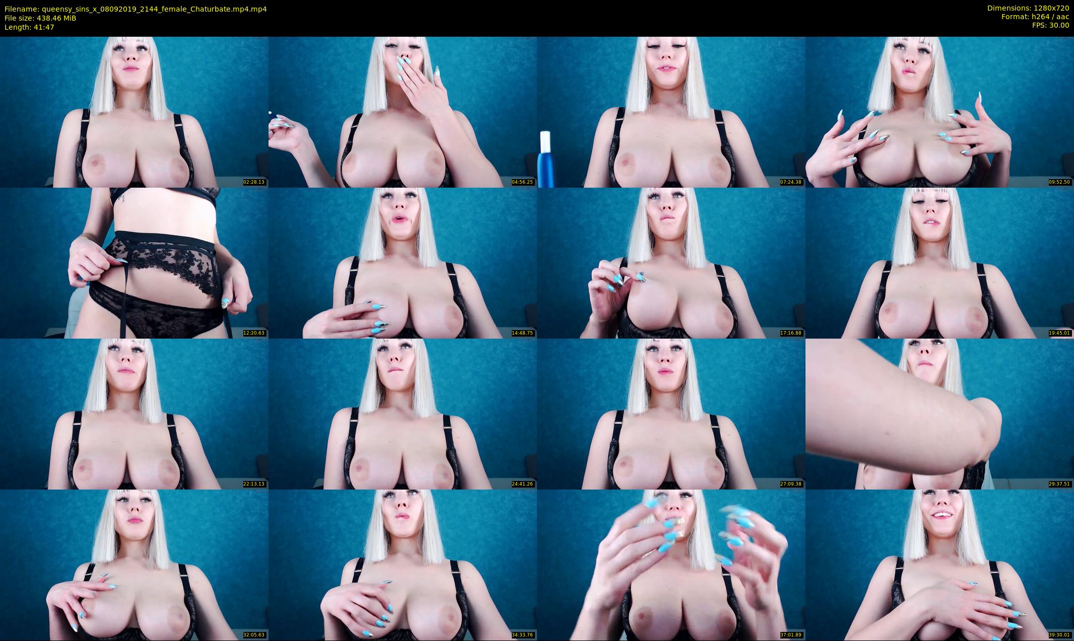 queensy_sins_x — 42 minute Chaturbate female cam show recording, 720p, Sep 8, 2019