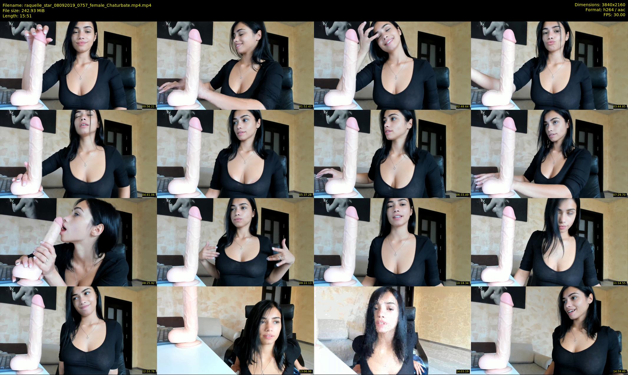raquelle_star — 16 minute Chaturbate couple cam show recording, 4K, Sep 8, 2019