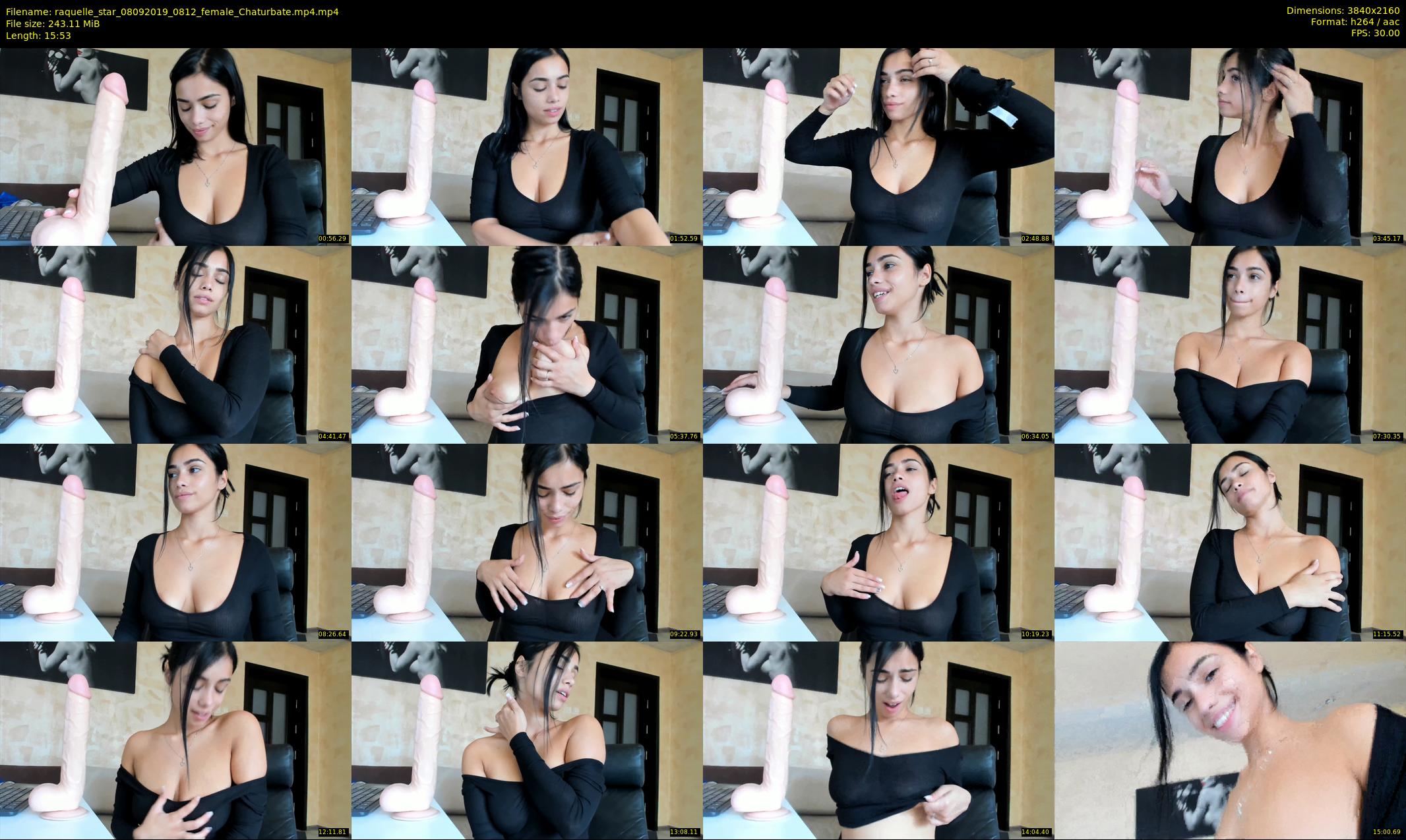 raquelle_star — 16 minute Chaturbate couple cam show recording, 4K, Sep 8, 2019