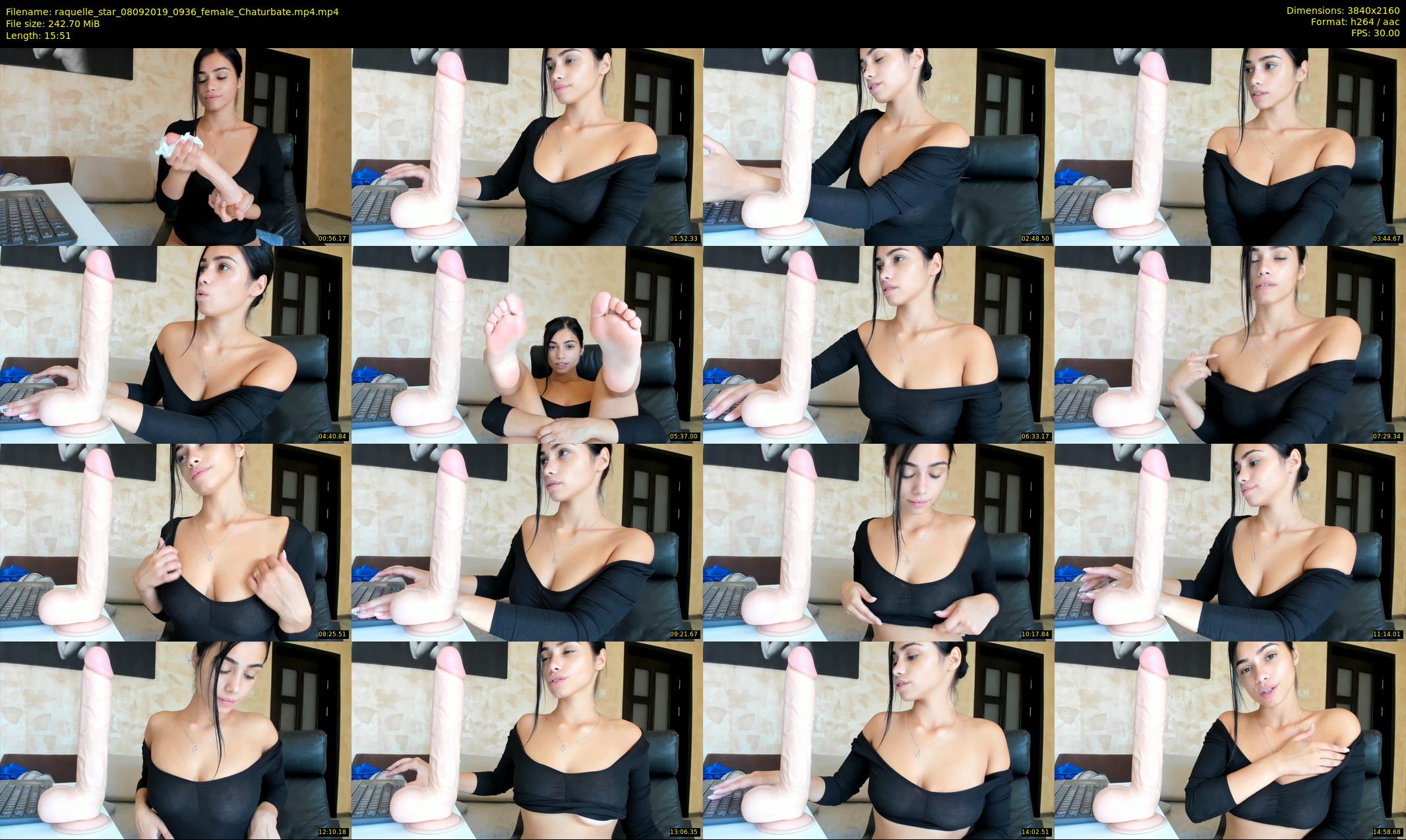 raquelle_star — 16 minute Chaturbate couple cam show recording, 4K, Sep 8, 2019