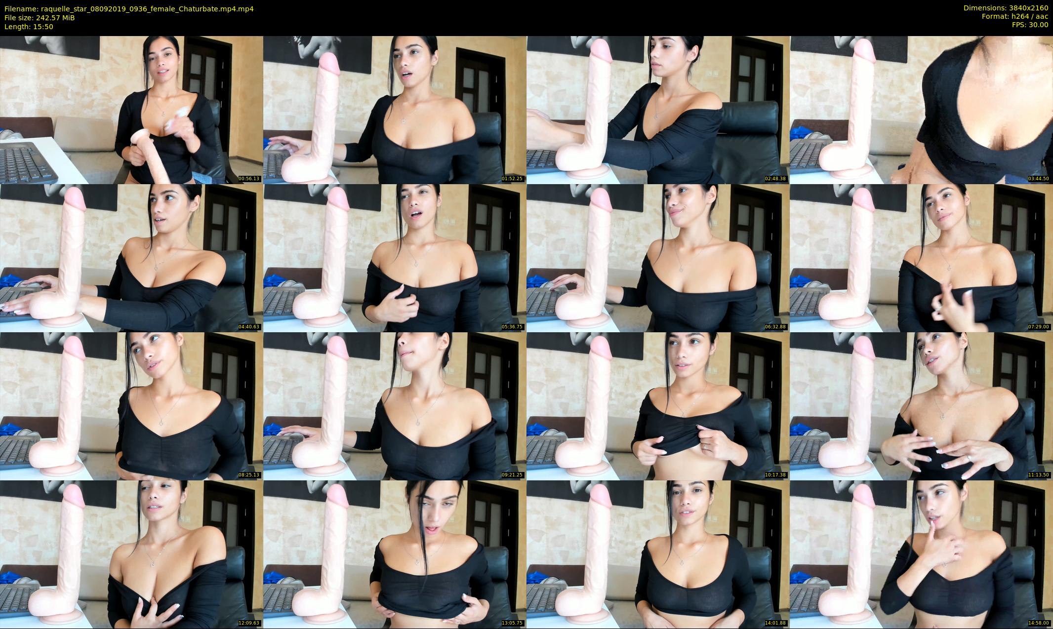 raquelle_star — 16 minute Chaturbate couple cam show recording, 4K, Sep 8, 2019
