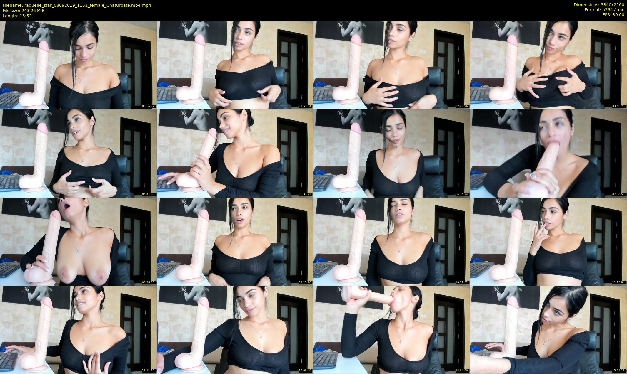 raquelle_star — 16 minute Chaturbate couple cam show recording, 4K, Sep 8, 2019
