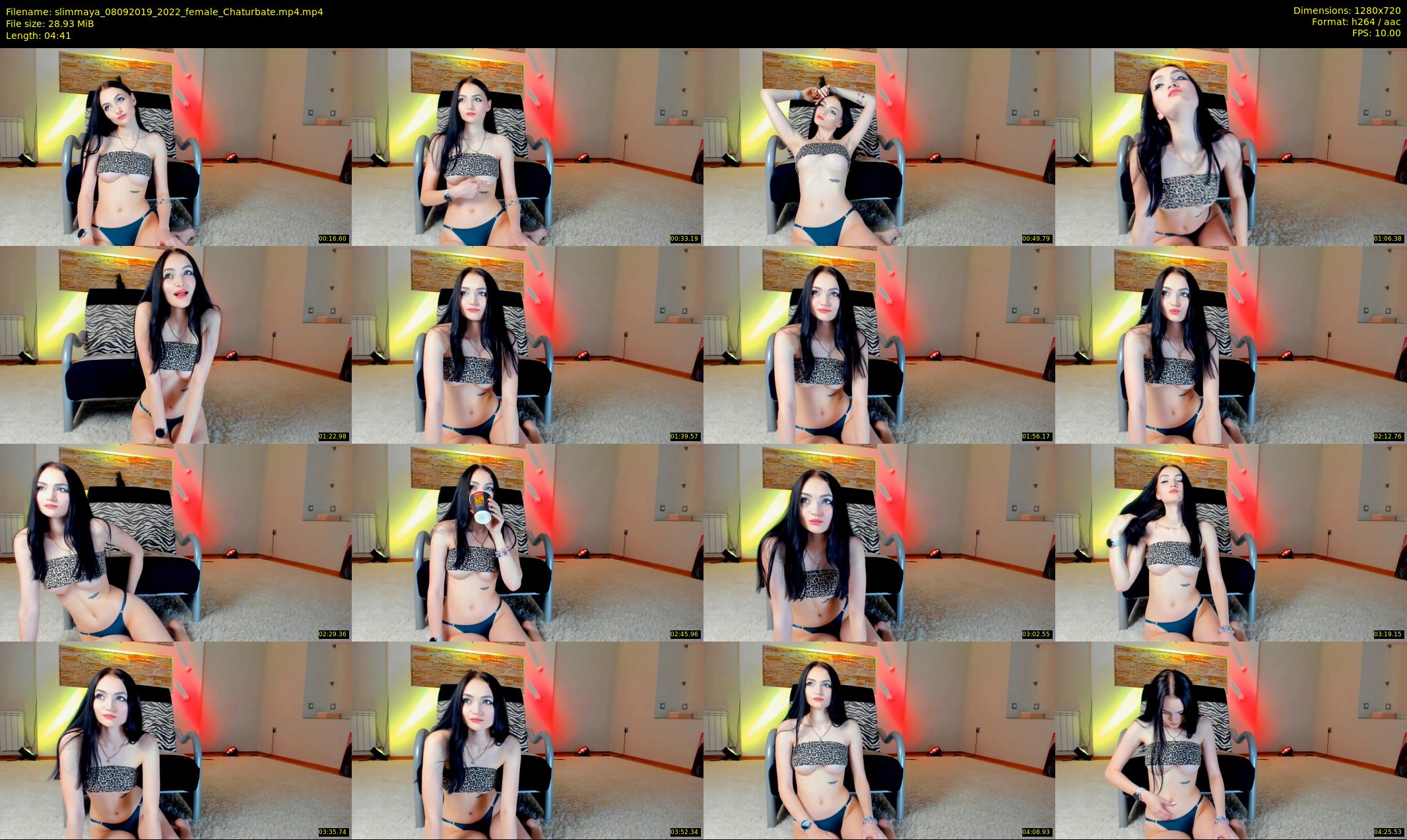 slimmaya — 5 minute Chaturbate female cam show recording, 720p, Sep 8, 2019