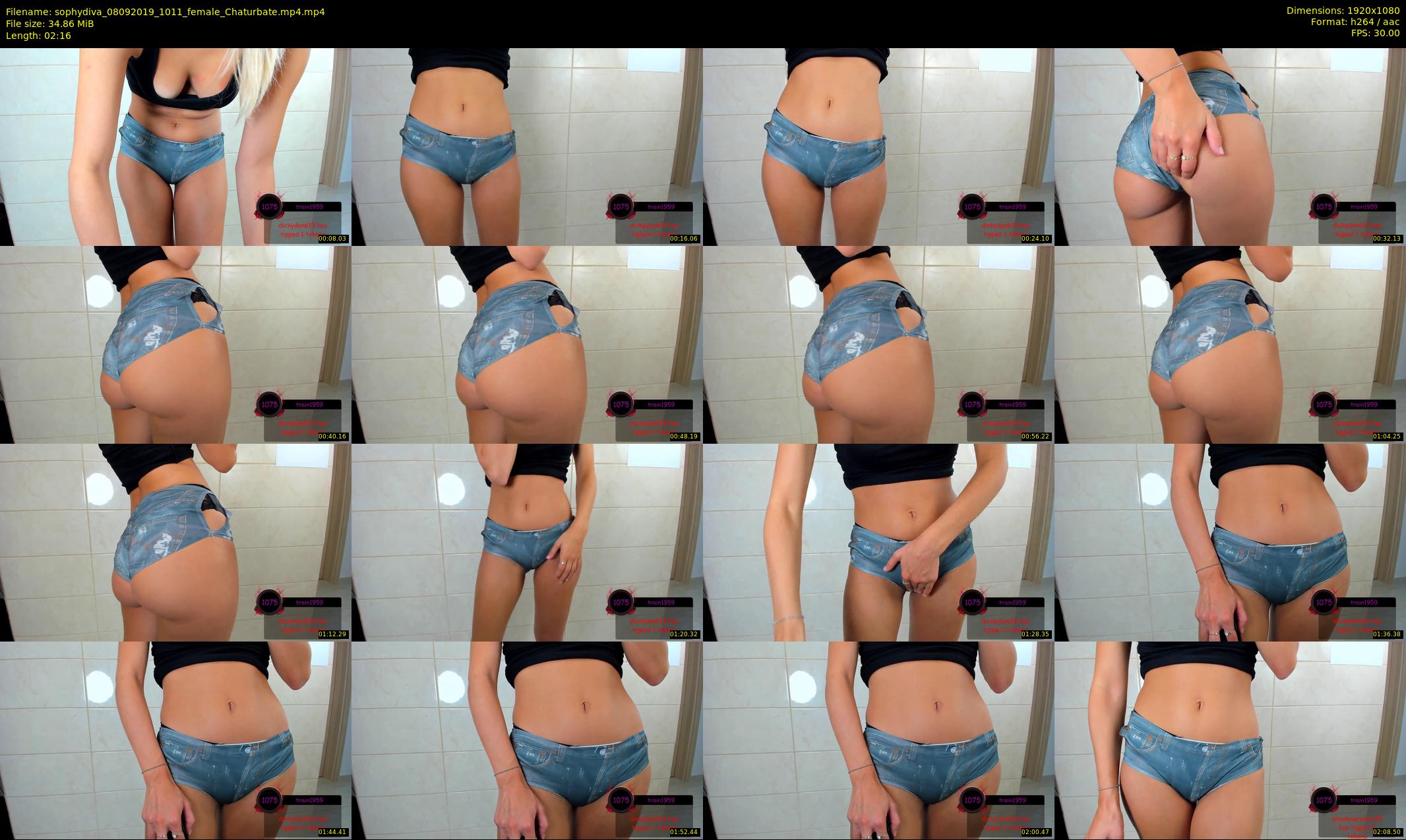 sophydiva — 3 minute Chaturbate female cam show recording, 1080p, Sep 8, 2019