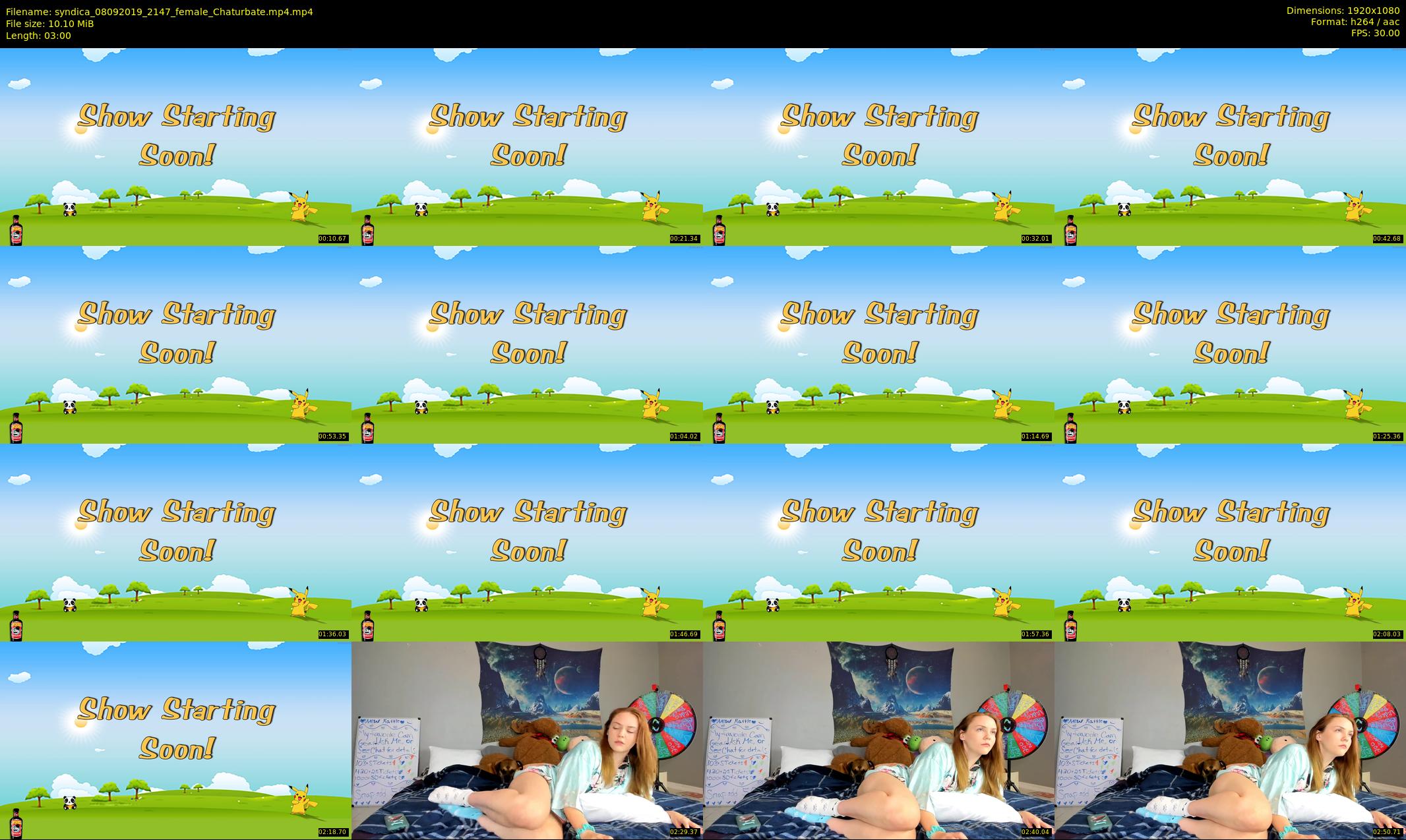 syndica — 3 minute Chaturbate female cam show recording, 1080p, Sep 8, 2019
