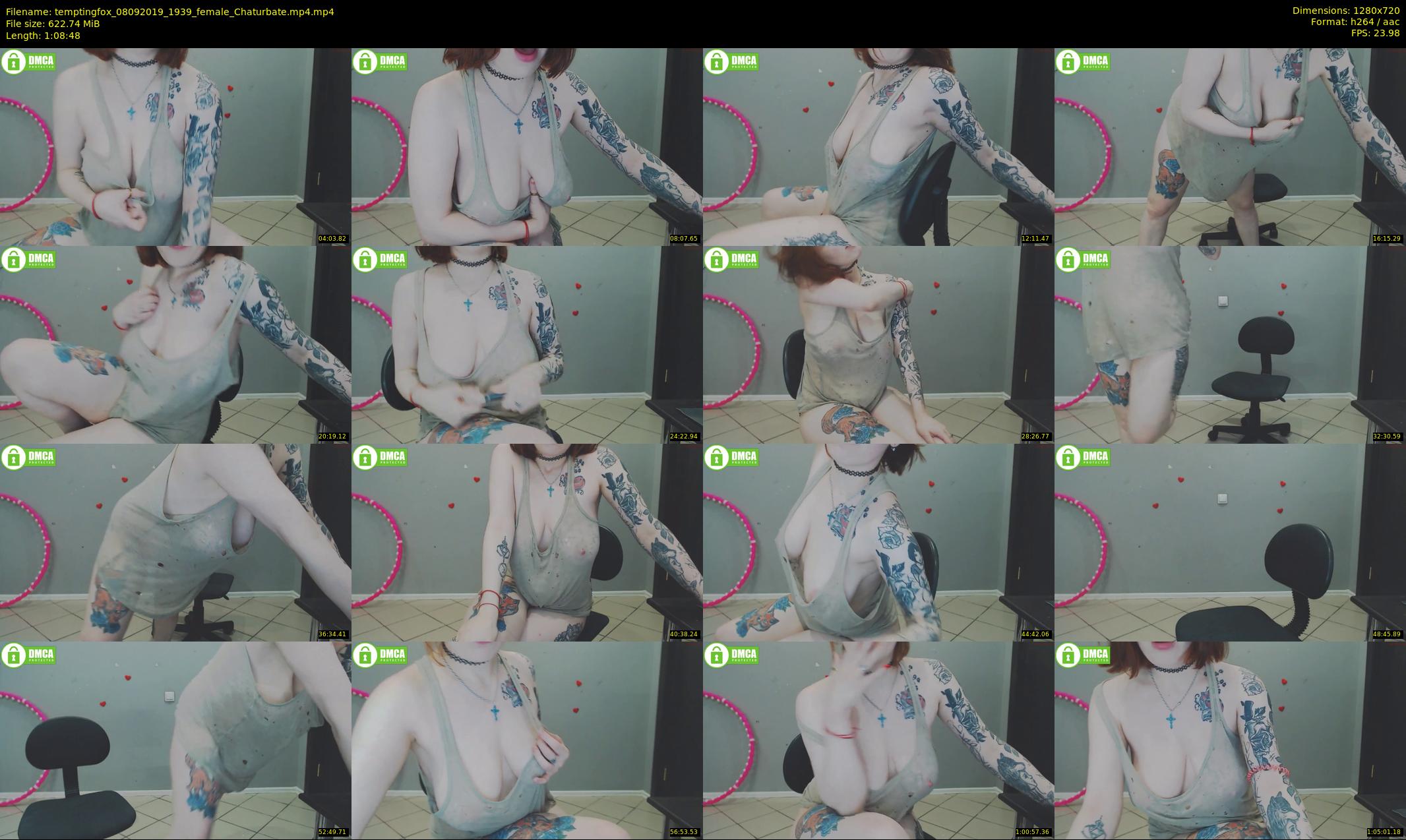 temptingfox — 69 minute Chaturbate female cam show recording, 720p, Sep 8, 2019