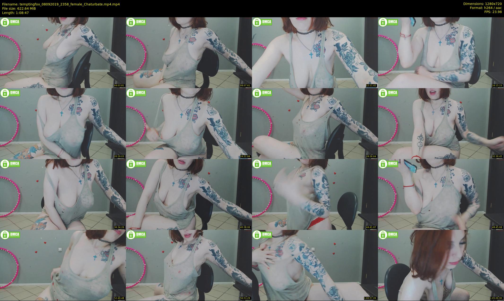 temptingfox — 69 minute Chaturbate female cam show recording, 720p, Sep 8, 2019