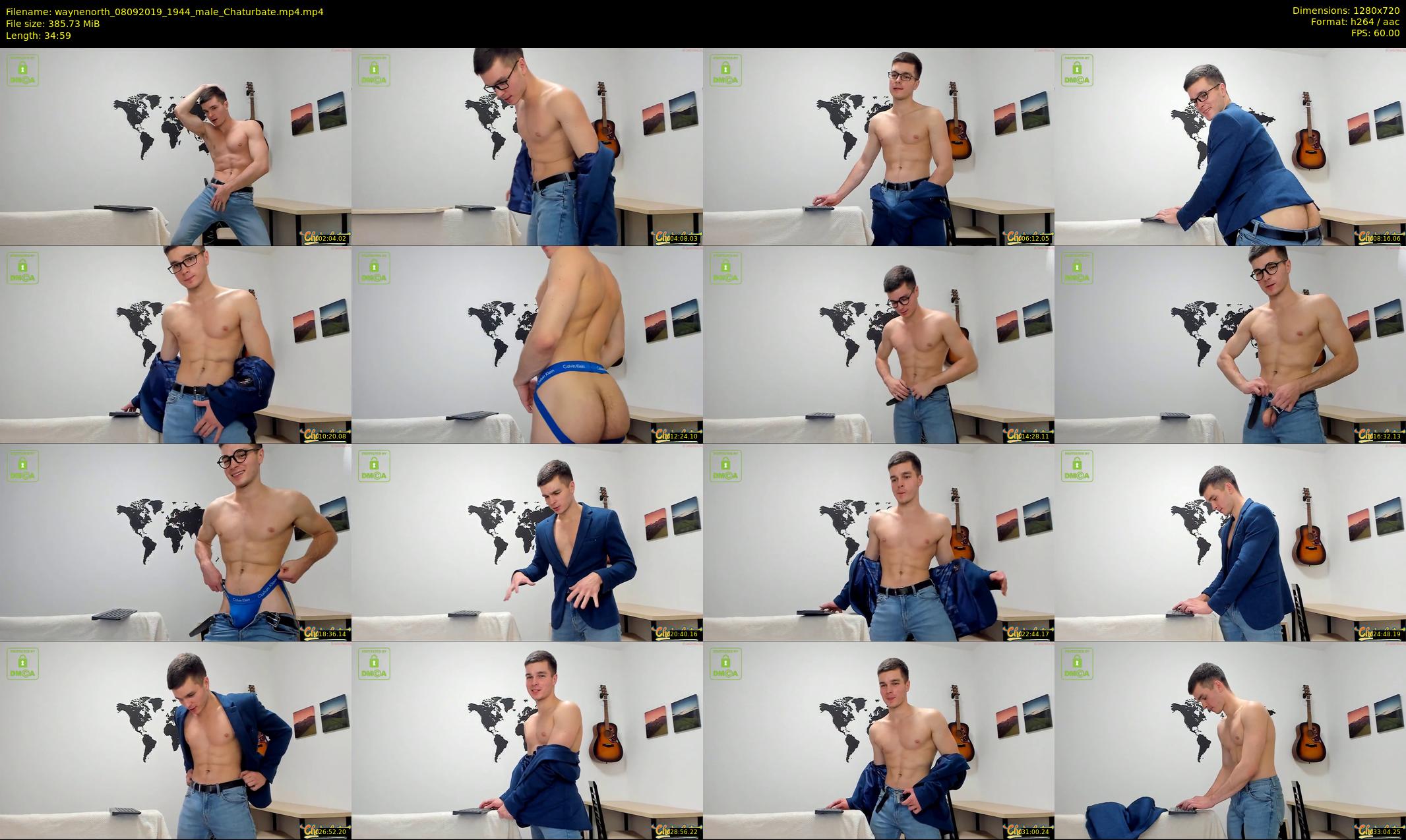 waynenorth — 35 minute Chaturbate male cam show recording, 720p, Sep 8, 2019