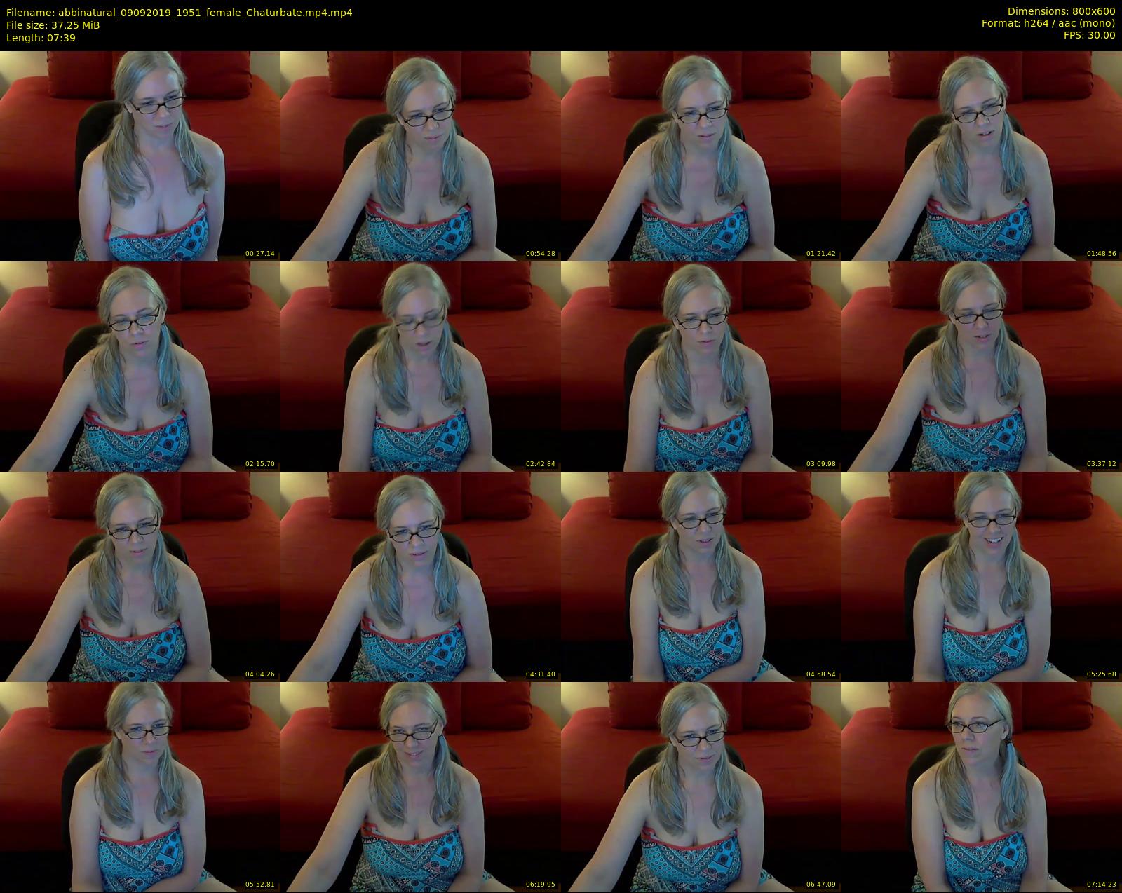 abbinatural — 8 minute Chaturbate female cam show recording, 480p, Sep 9, 2019