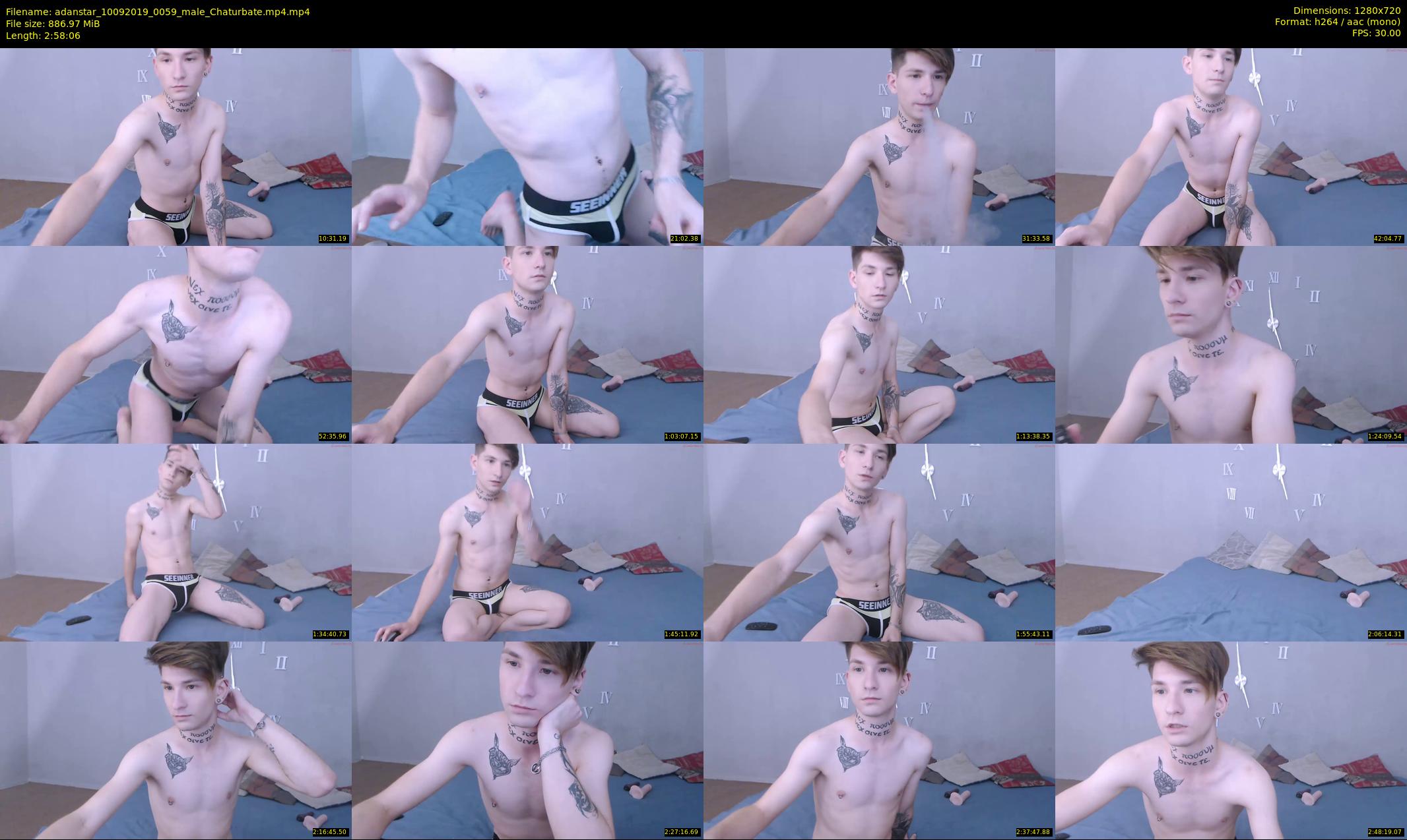 adanstar — 179 minute Chaturbate male cam show recording, 720p, Sep 10, 2019