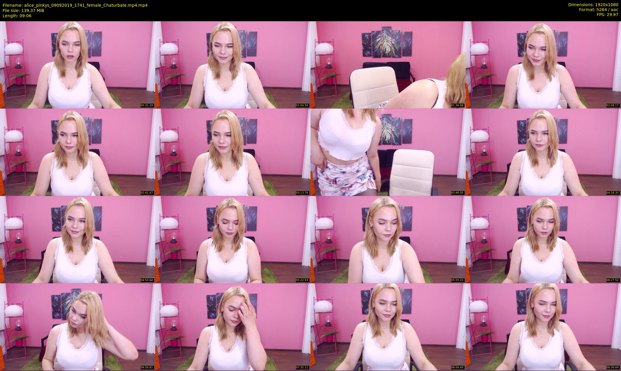 alice_pinkys — 10 minute Chaturbate female cam show recording, 1080p, Sep 9, 2019