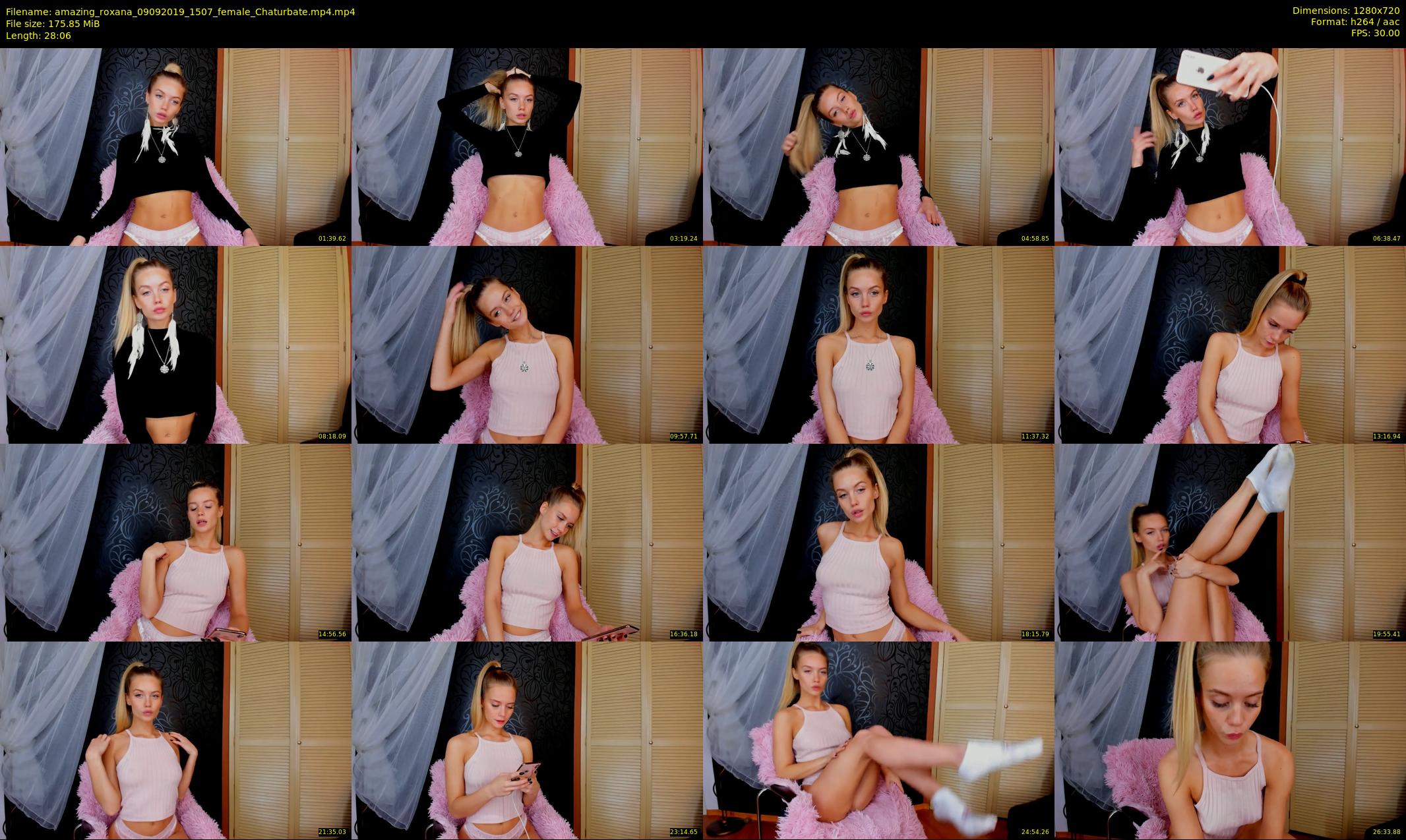 amazing_roxana — 29 minute Chaturbate female cam show recording, 720p, Sep 9, 2019