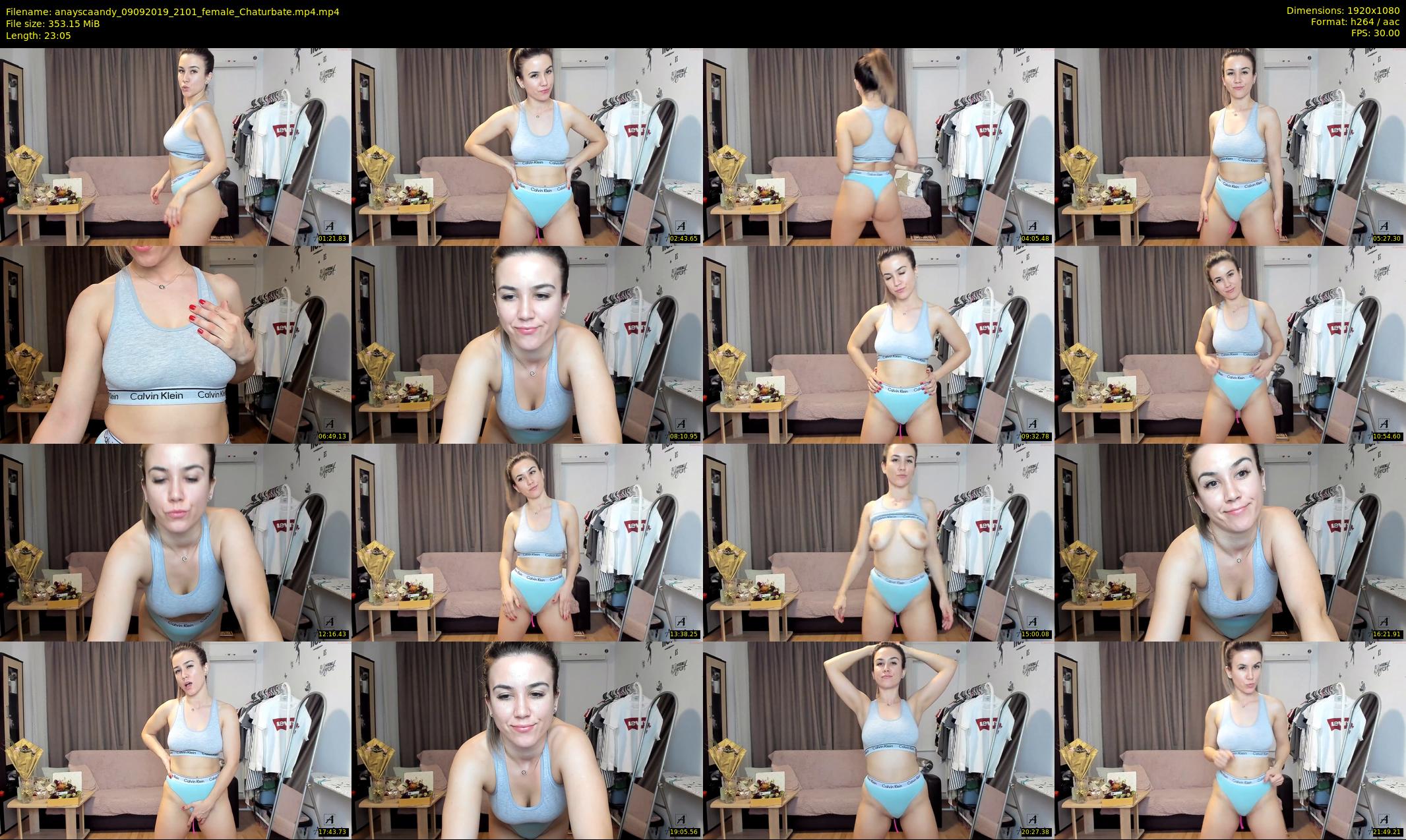 anayscaandy — 24 minute Chaturbate female cam show recording, 1080p, Sep 9, 2019