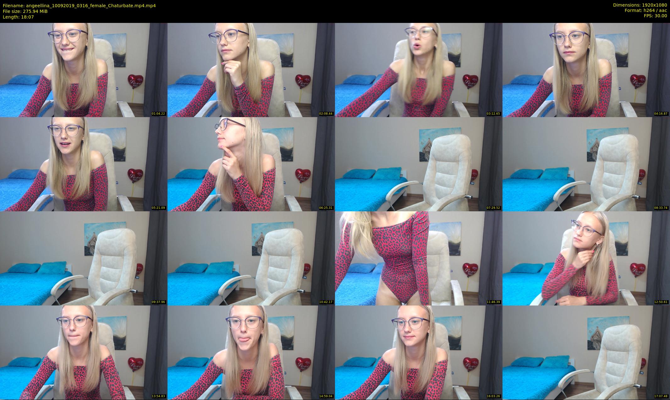 angeellina — 19 minute Chaturbate female cam show recording, 1080p, Sep 10, 2019