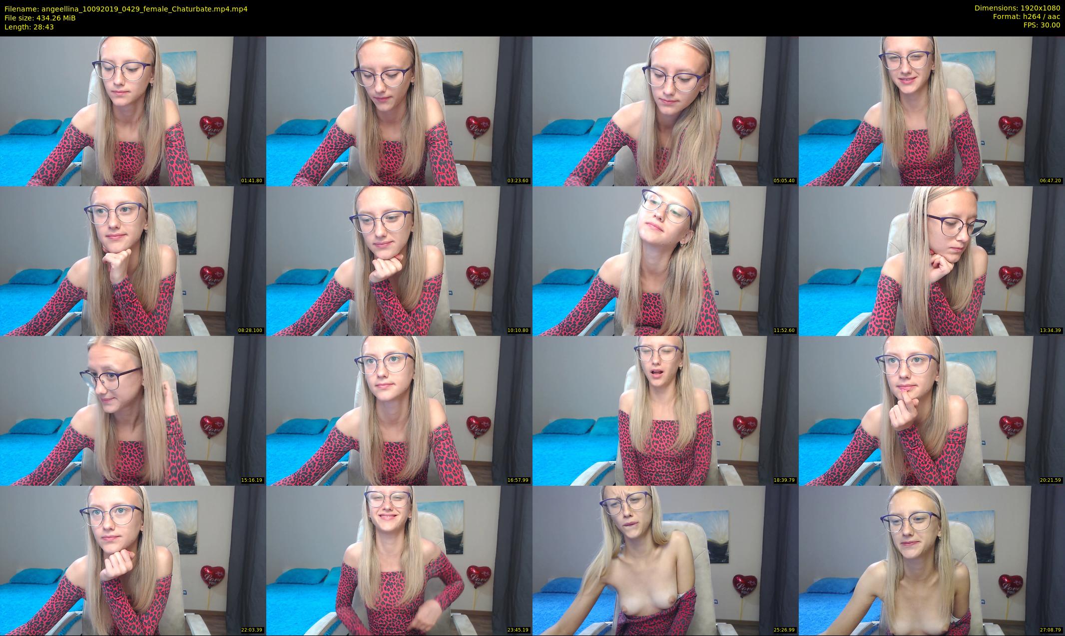angeellina — 29 minute Chaturbate female cam show recording, 1080p, Sep 10, 2019