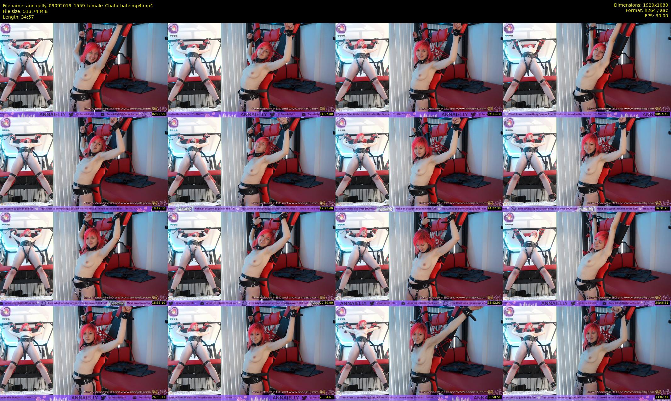 annajelly — 35 minute Chaturbate couple cam show recording, 1080p, Sep 9, 2019