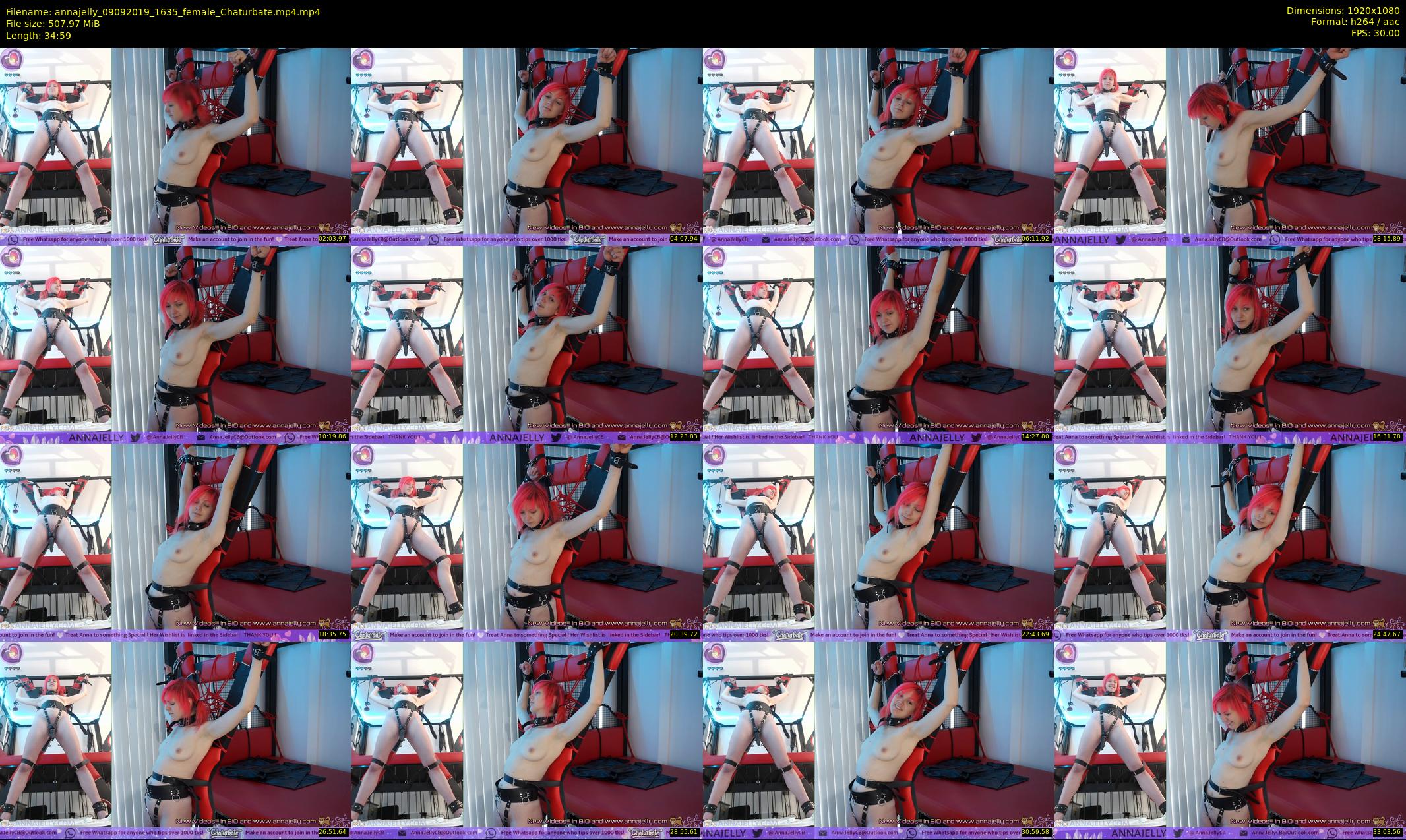 annajelly — 35 minute Chaturbate couple cam show recording, 1080p, Sep 9, 2019