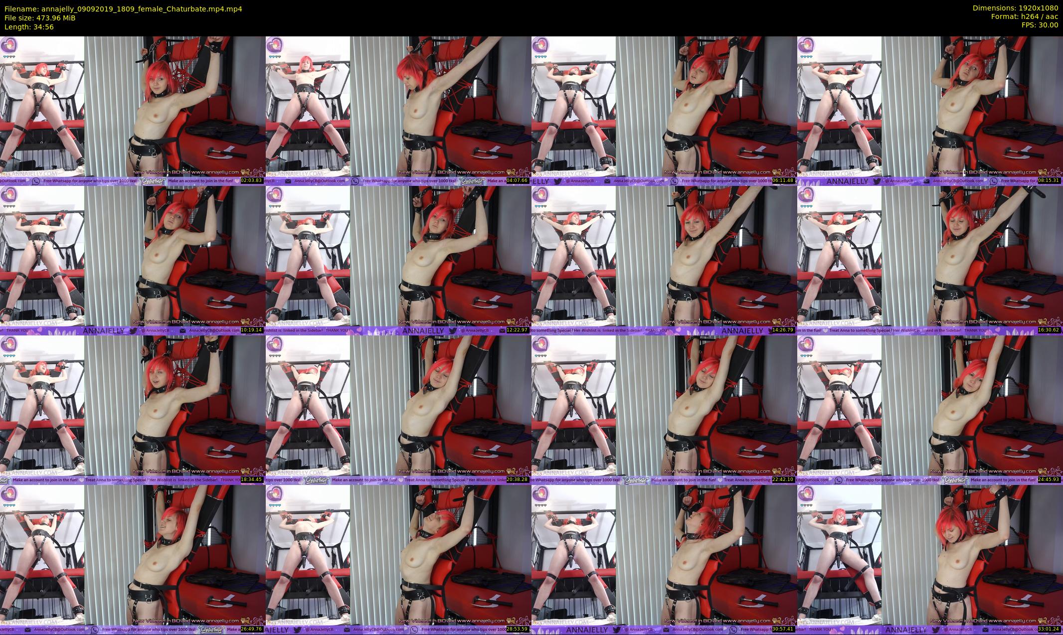 annajelly — 35 minute Chaturbate couple cam show recording, 1080p, Sep 9, 2019
