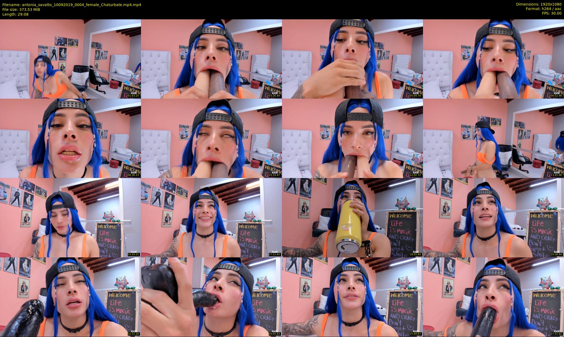 antonia_savatto — 30 minute Chaturbate female cam show recording, 1080p, Sep 10, 2019