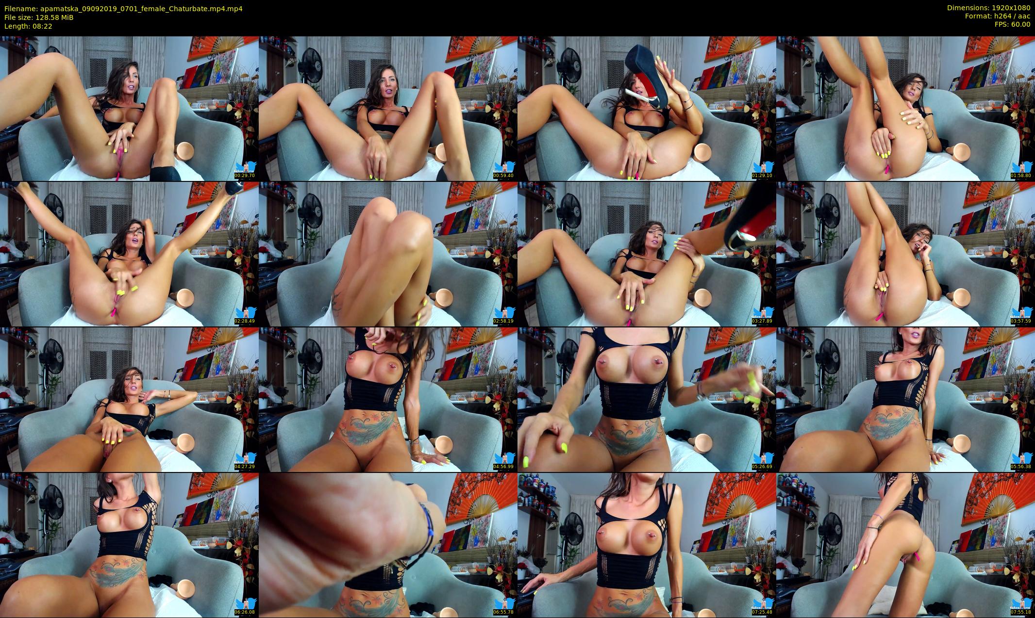 apamatska — 9 minute Chaturbate female cam show recording, 1080p, Sep 9, 2019